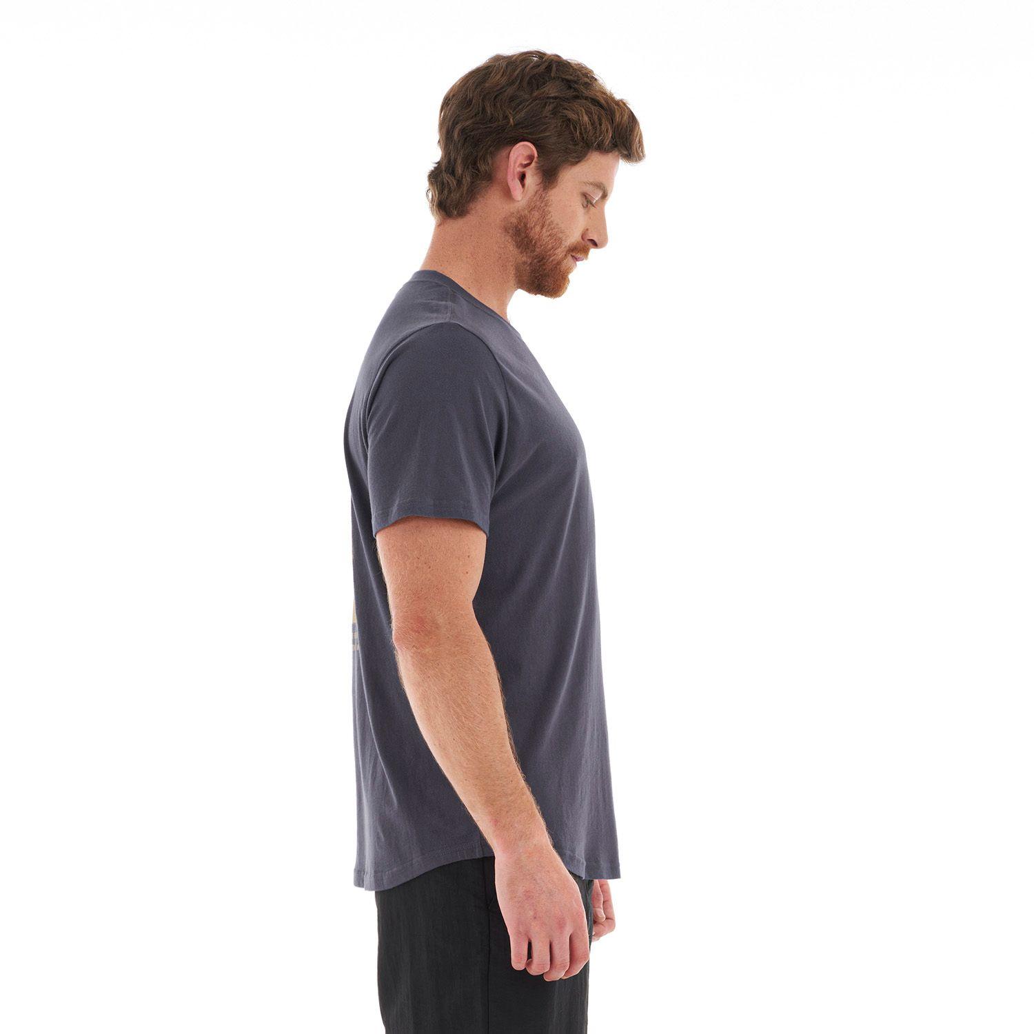 Polera Hombre Hikers UV-Stop T-Shirt Azul Piedra Lippi-3