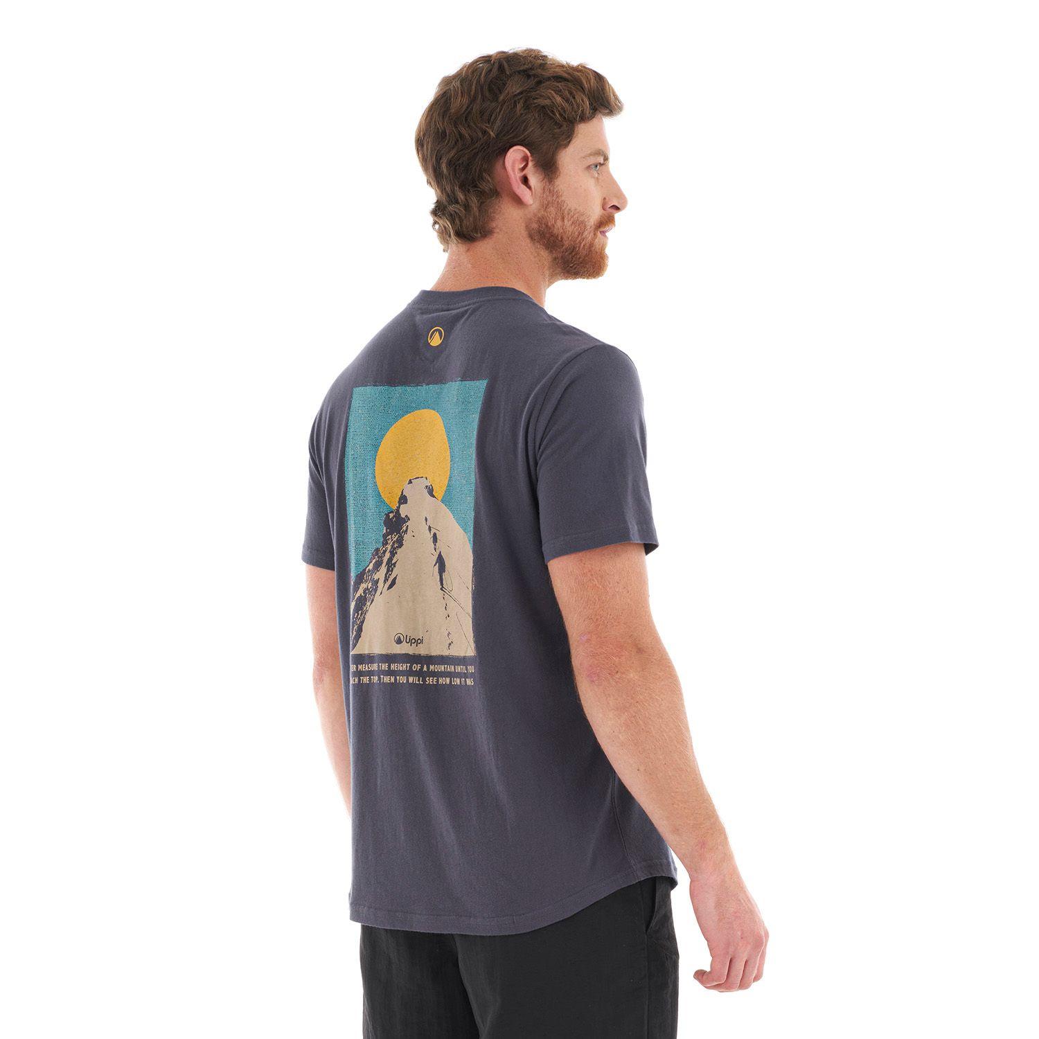 Polera Hombre Hikers UV-Stop T-Shirt Azul Piedra Lippi-4
