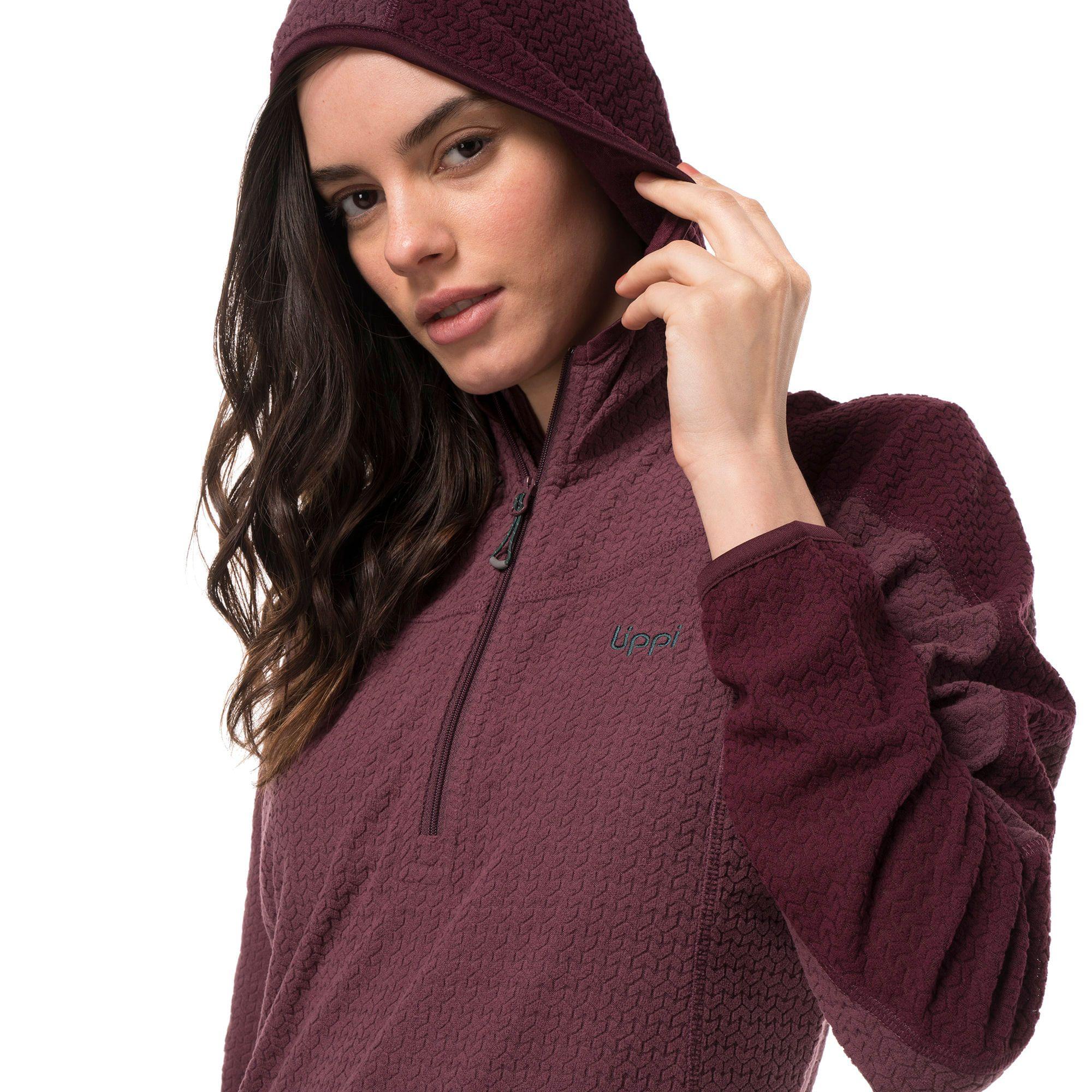 Poleron Mujer Jacaranda Nano-F 14 Zip Hoody Azul Lippi-4