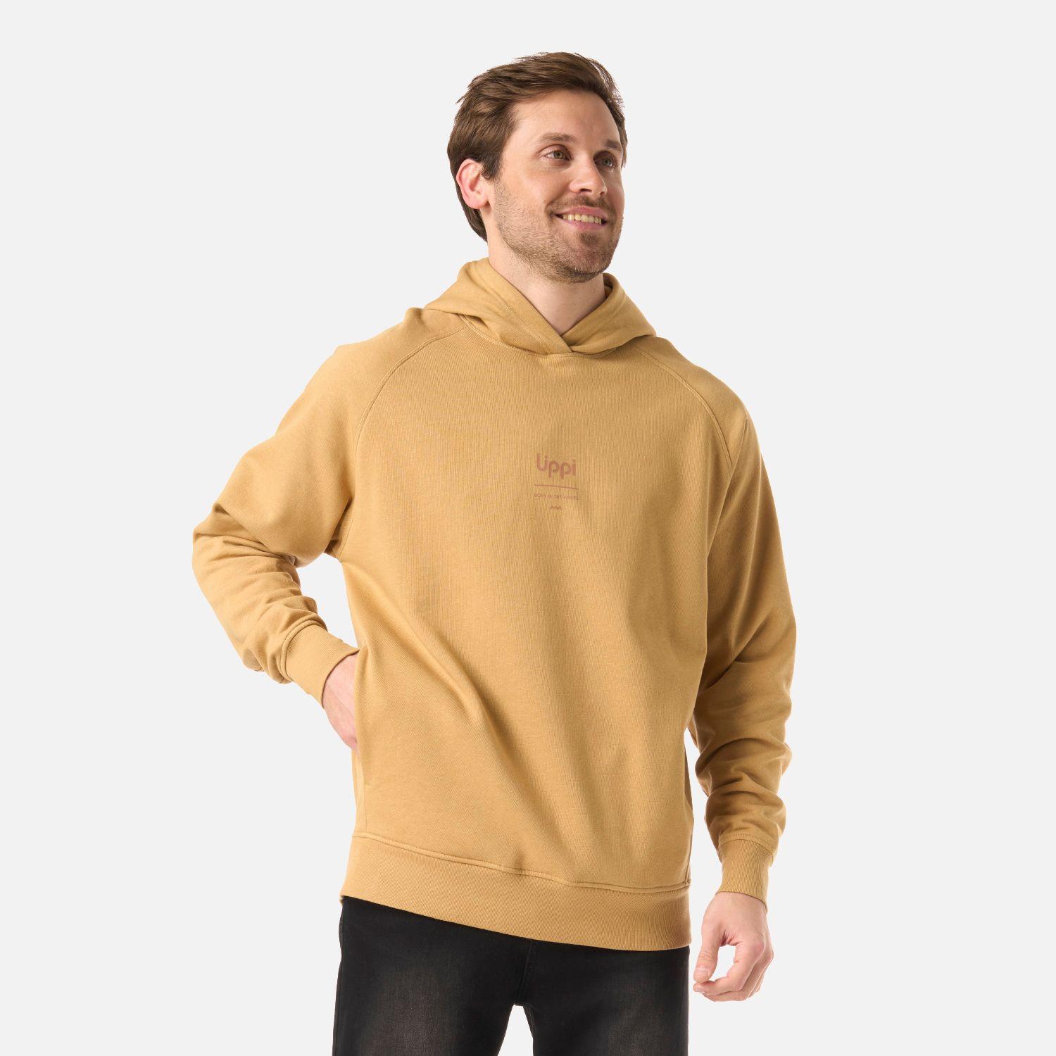 Polerón Hombre Ulmo Light Hoody Sweatshirt Mostaza Lippi V26-1