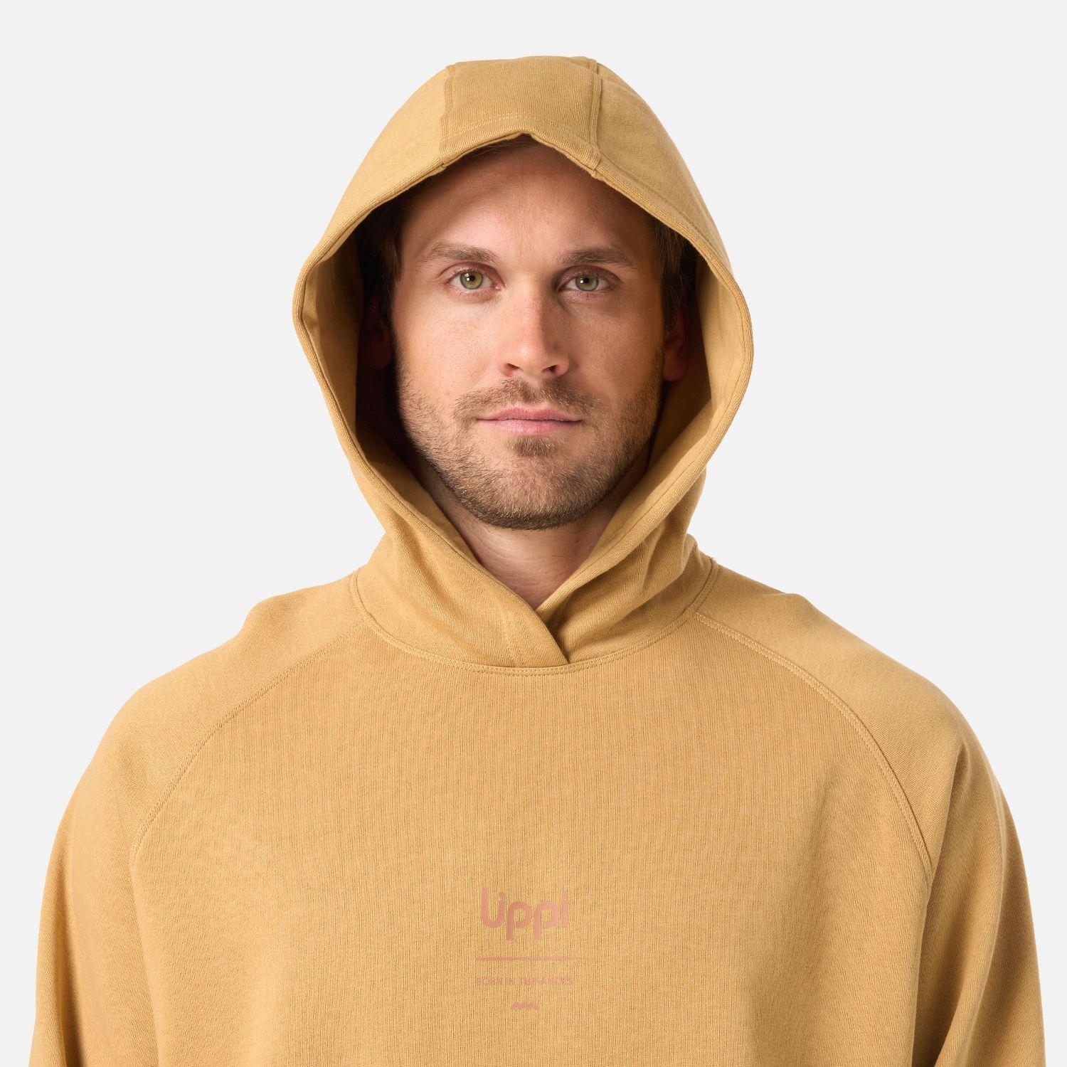 Polerón Hombre Ulmo Light Hoody Sweatshirt Mostaza Lippi V26-3
