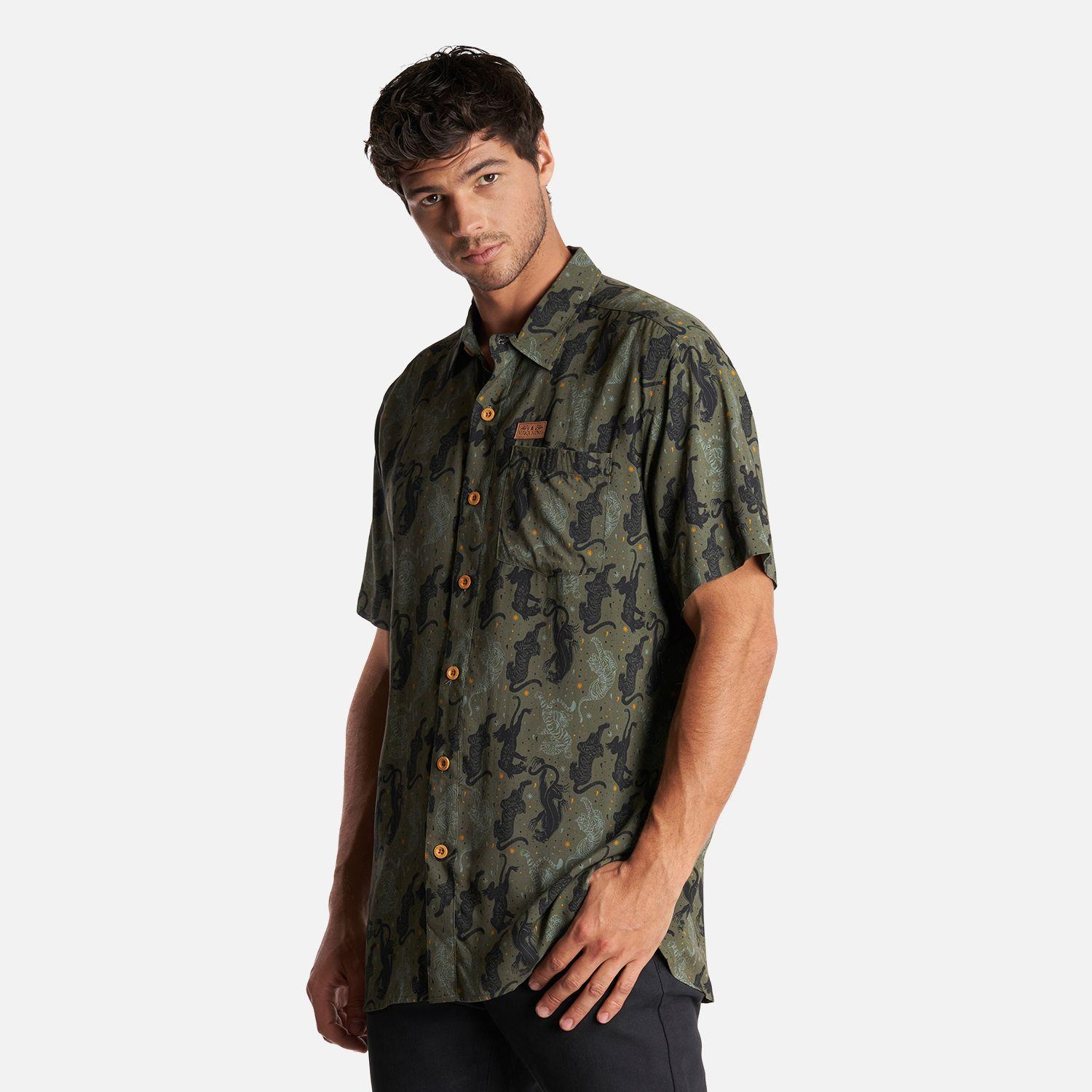 Camisa Hombre Anameizon Print Verde Haka Honu-2