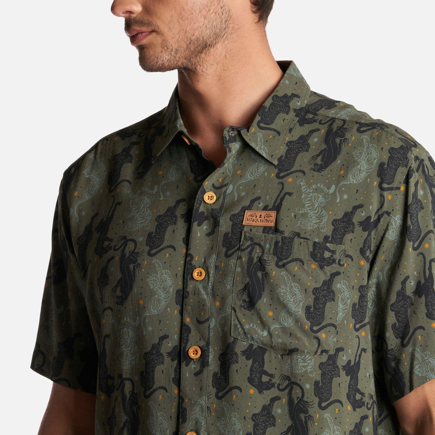 Camisa Hombre Anameizon Print Verde Haka Honu-4