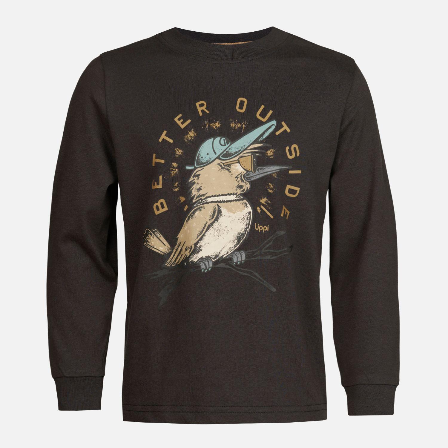 Polera Niño Logo Lippi Long Sleeve T-Shirt Negro Lippi-0