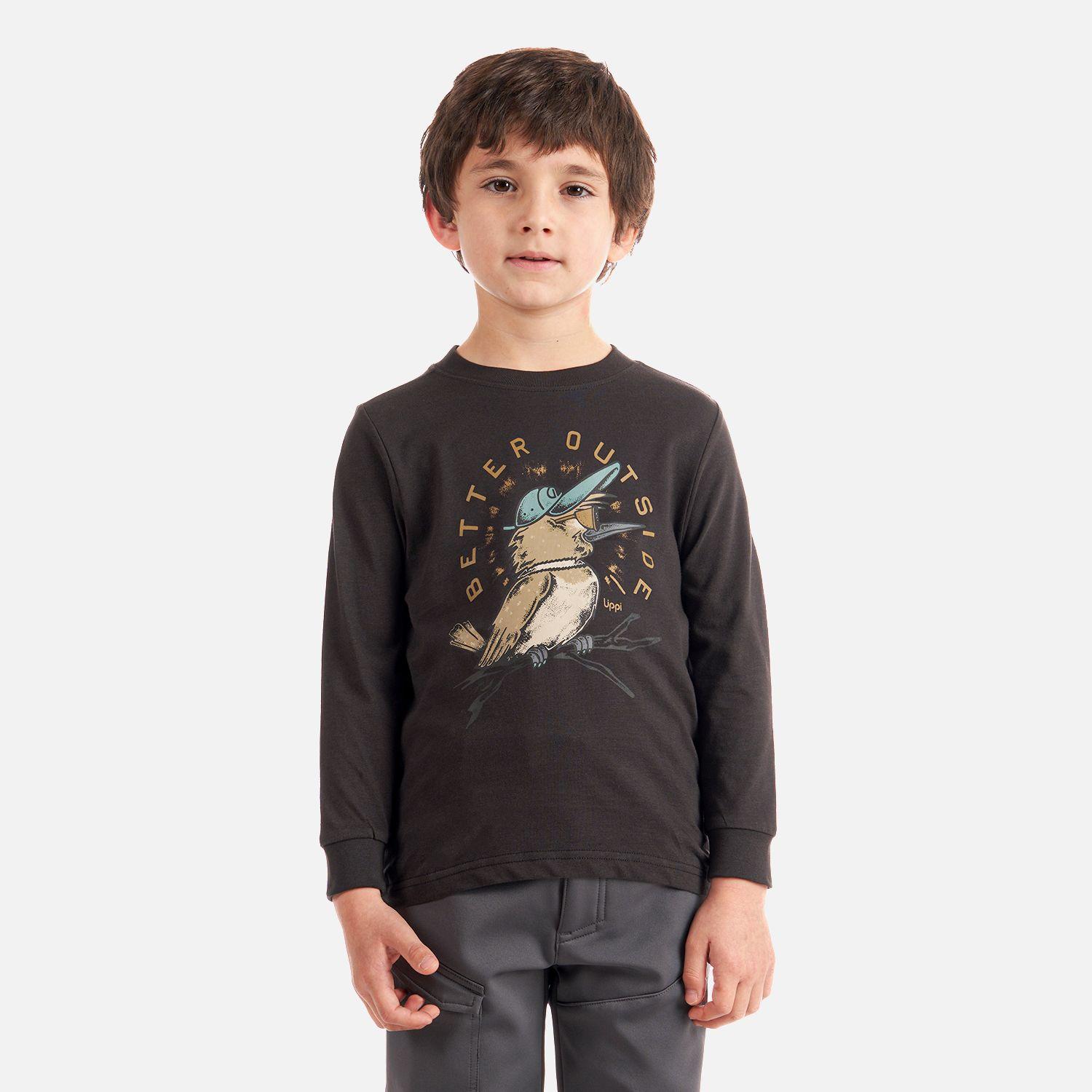 Polera Niño Logo Lippi Long Sleeve T-Shirt Negro Lippi-1