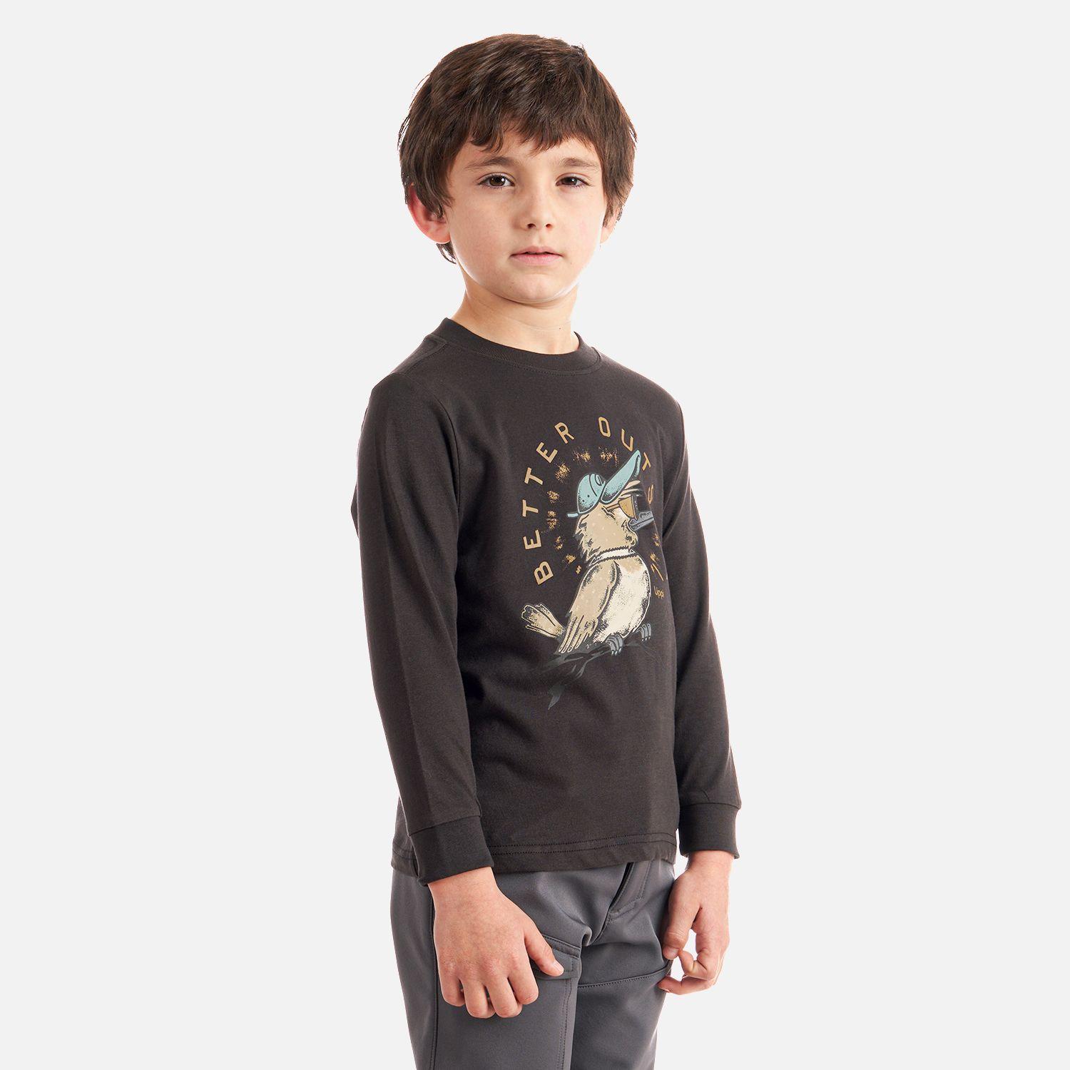 Polera Niño Logo Lippi Long Sleeve T-Shirt Negro Lippi-2