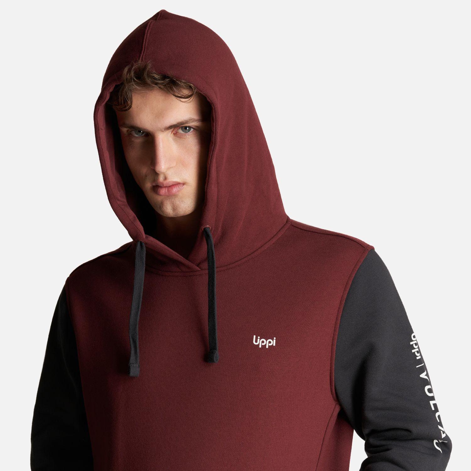 Poleron Hombre Insigne Vulcano Hoody Sweatshirt Burdeo Lippi-6