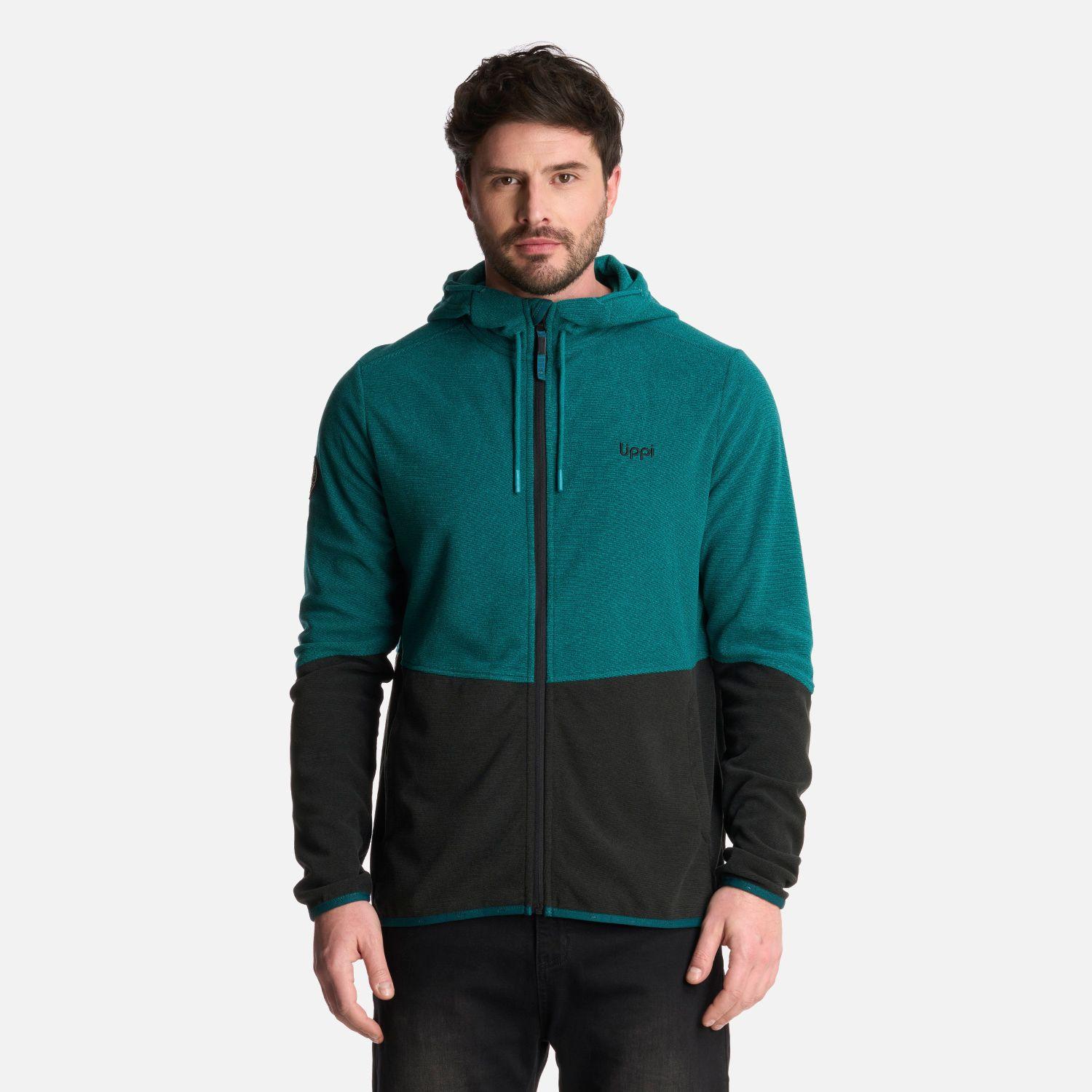 Polerón Hombre Stripes Nano-F Full Zip Hoody Petroleo Lippi-0
