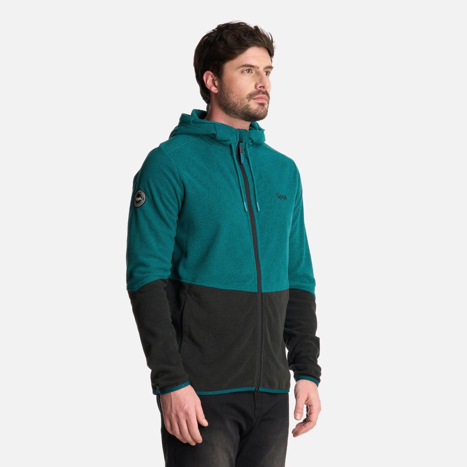 Polerón Hombre Stripes Nano-F Full Zip Hoody Petroleo Lippi-1