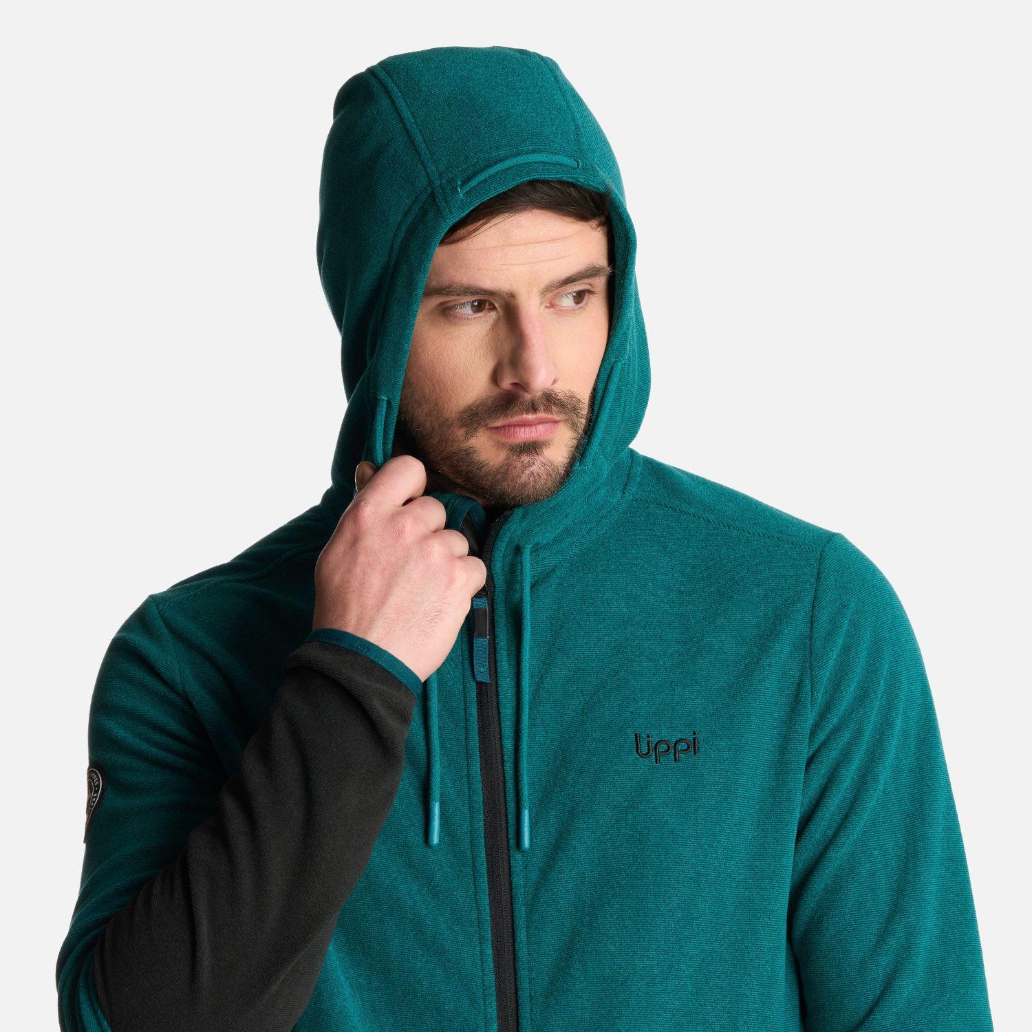 Polerón Hombre Stripes Nano-F Full Zip Hoody Petroleo Lippi-3