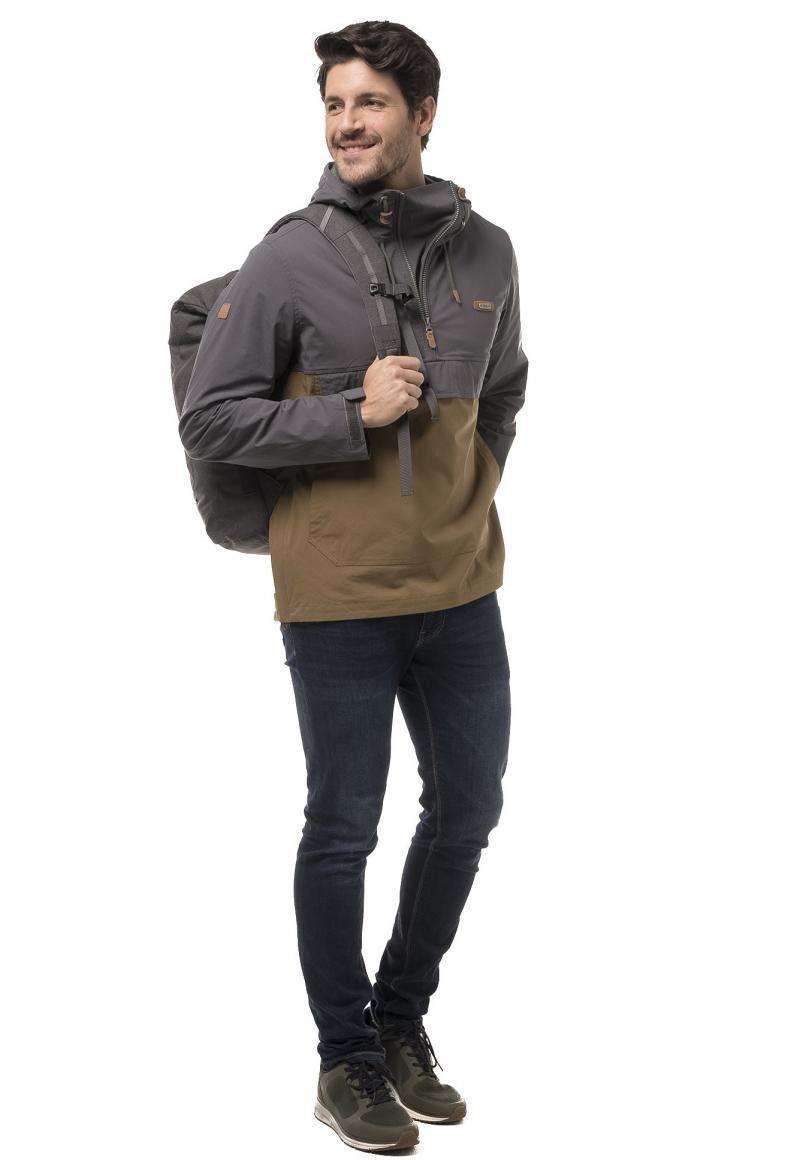Chaqueta Hombre Blowy Windbreaker Anorak Jacket Grafito / Mostaza Oscuro Lippi-1
