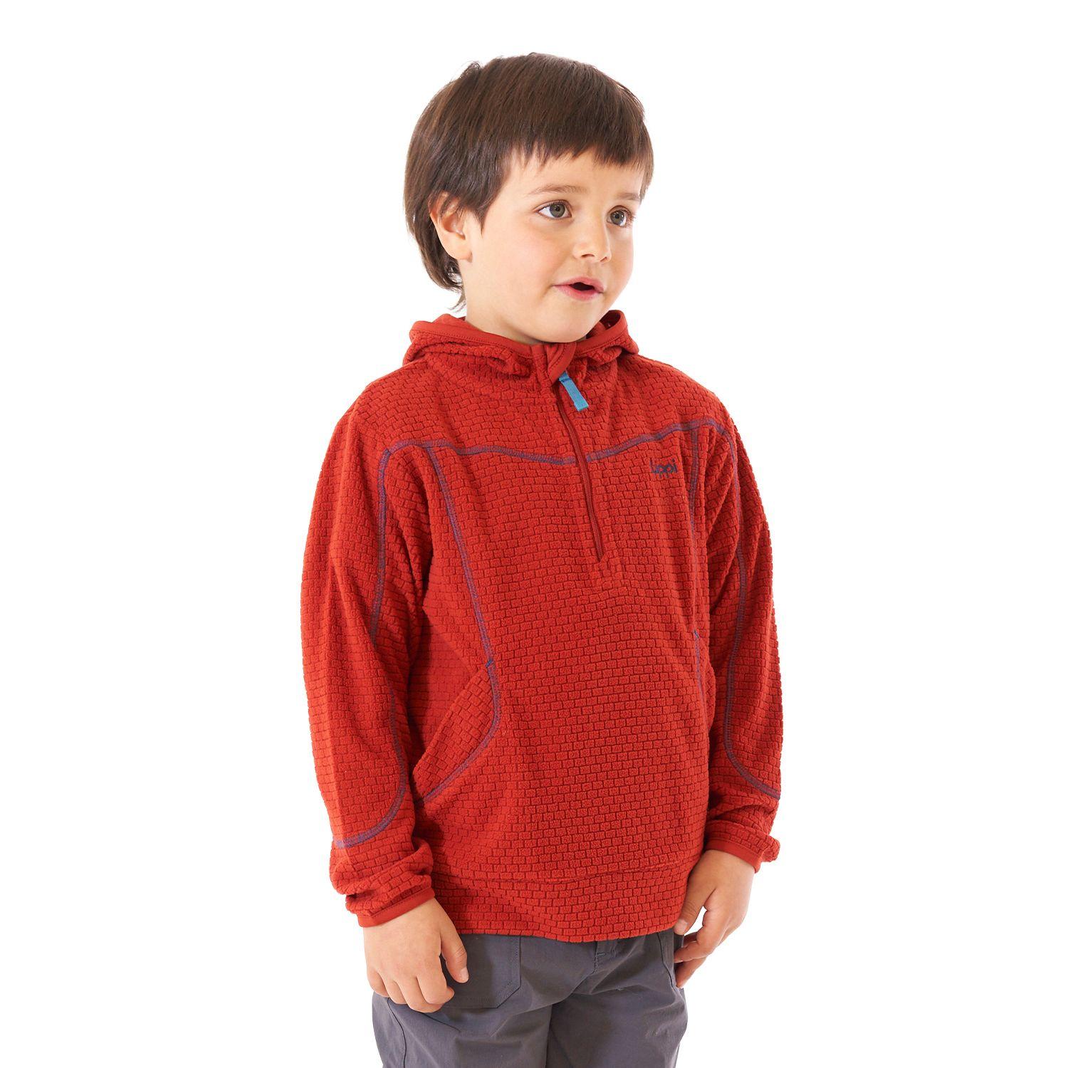 Poleron Niño Saltamontes Nano-F 1/4 Zip Hoody Terracota Lippi V21-2