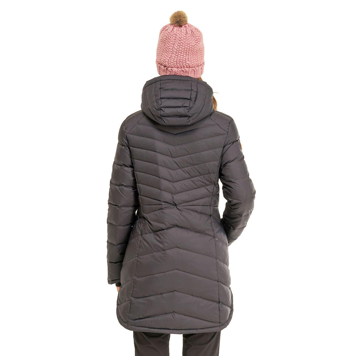 Chaqueta Mujer Quilca Down Long Hoody Jacket Negro Lippi I20-3