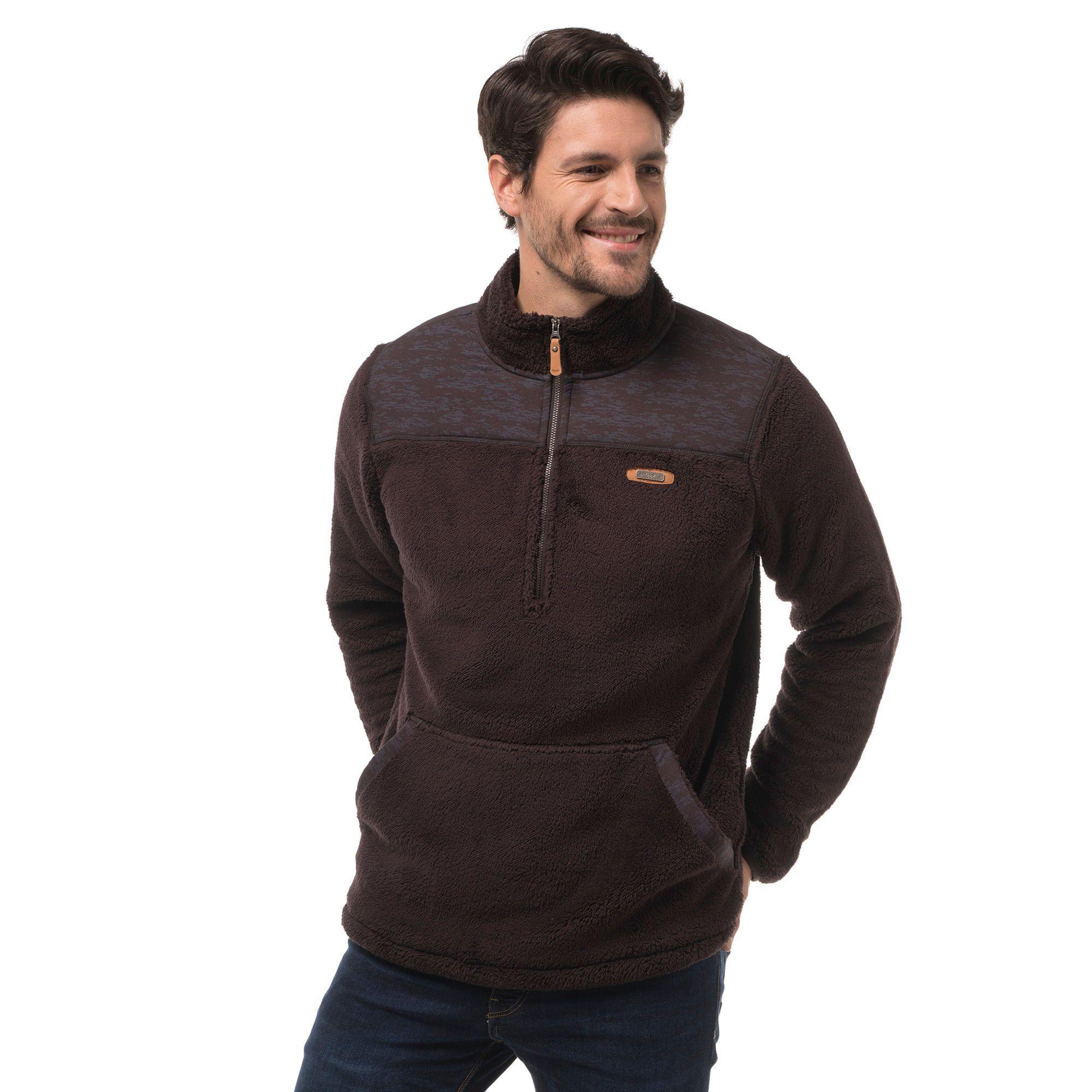 Poleron Hombre Baggy Sweatshirt Cafe Oscuro Lippi-1