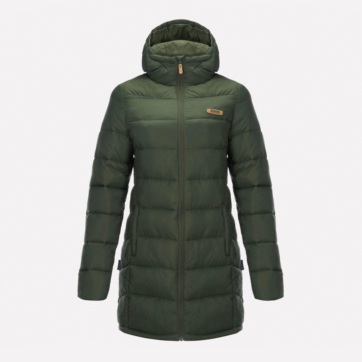 Chaqueta Mujer Long Line Steam-Pro Hoody Jacket Verde Musgo Lippi-0