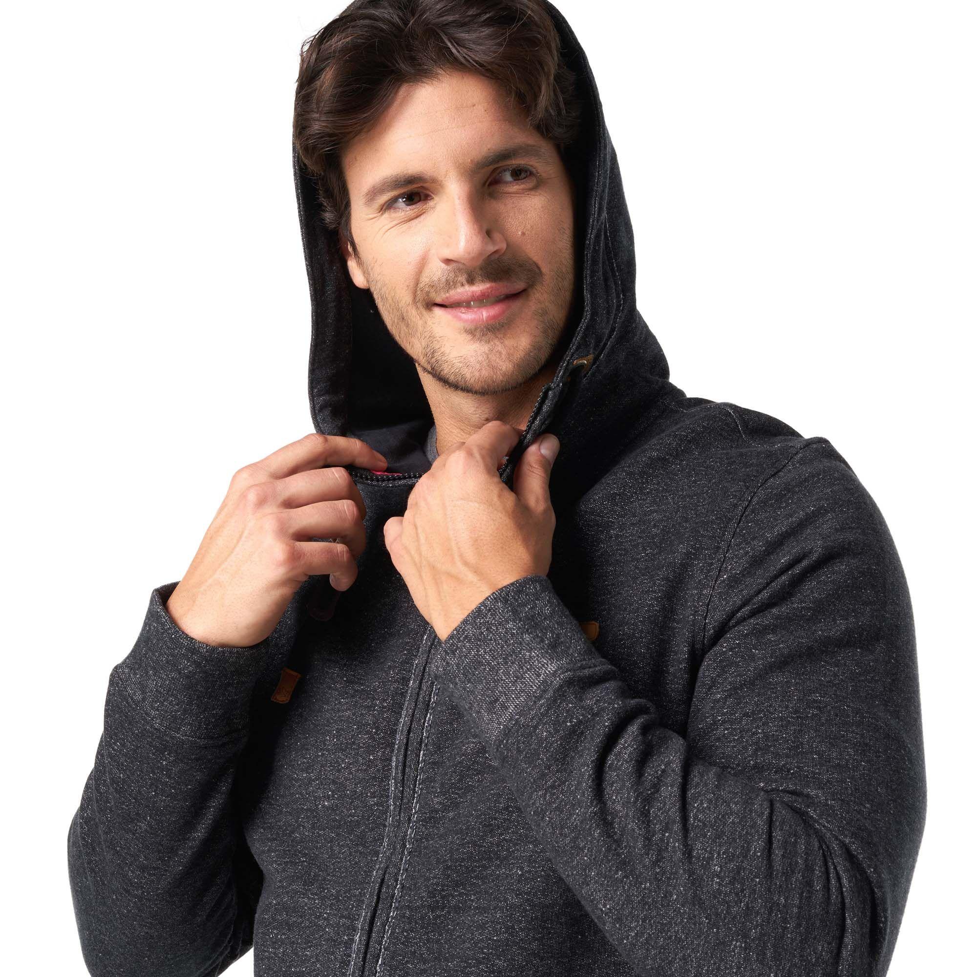 Poleron Hombre Spirit Cotton Hoody Melange Grafito Lippi-5