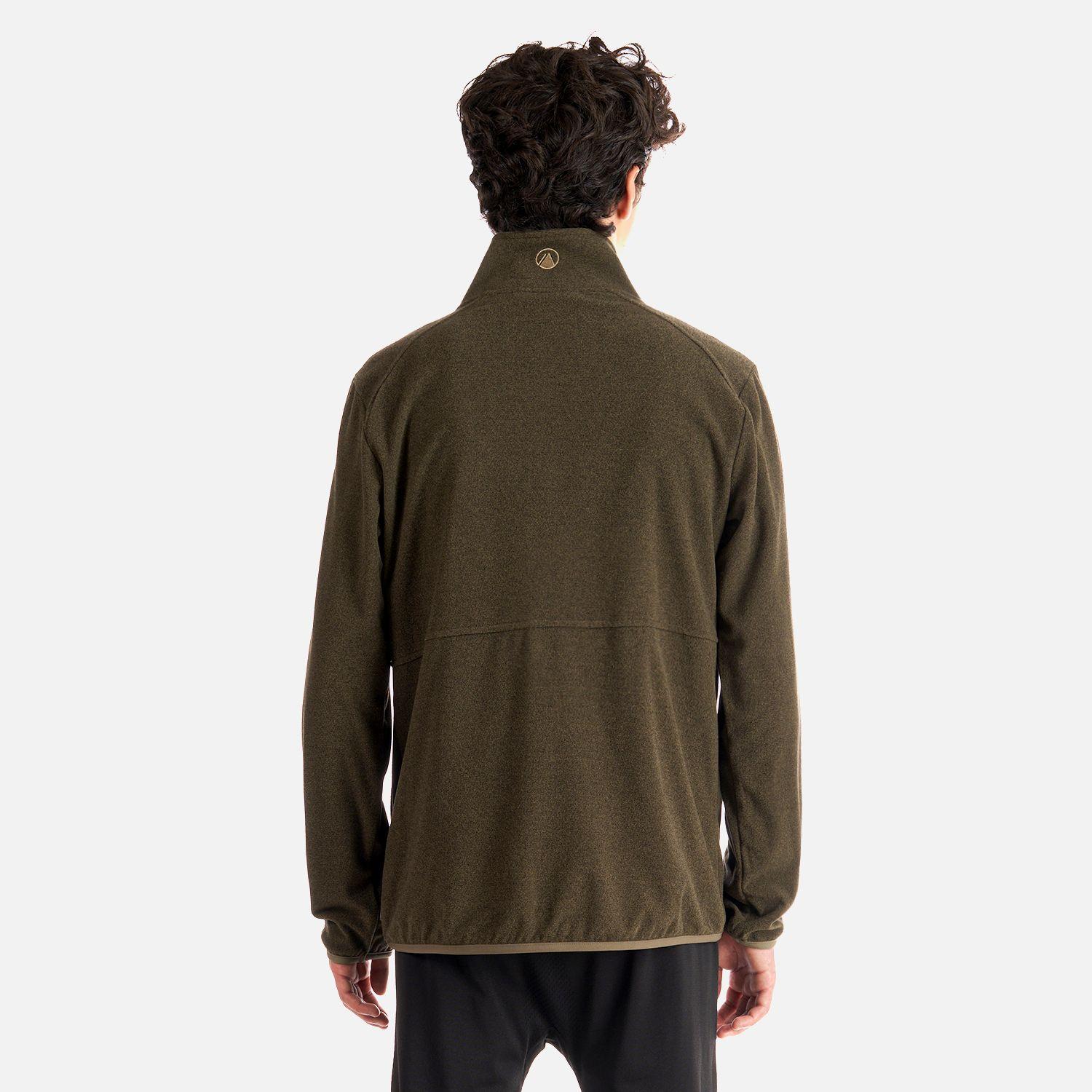 Poleron Teen Boy Stripes Nano-F Full Zip Oliva Oscuro Lippi-4