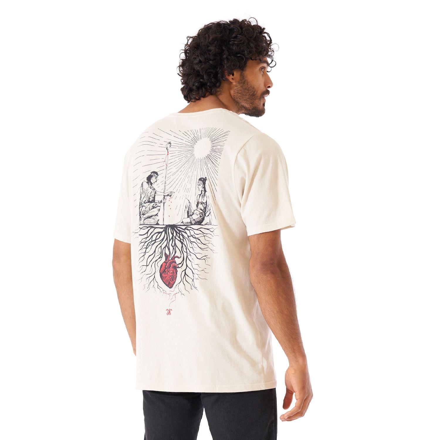 Polera Hombre Raices Beige Haka Honu-2