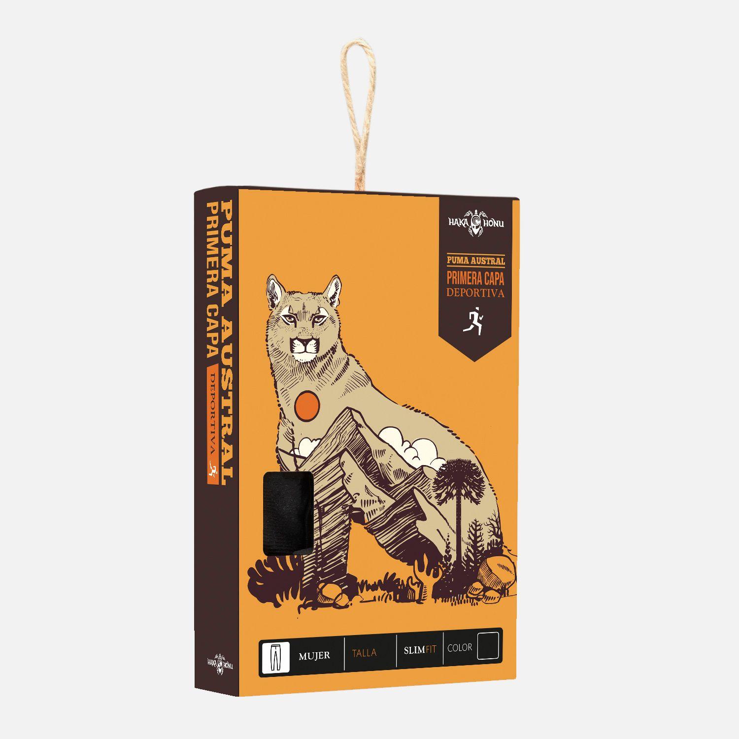 Primera Capa Mujer Puma Austral Bottom Negro Haka Honu I25-1