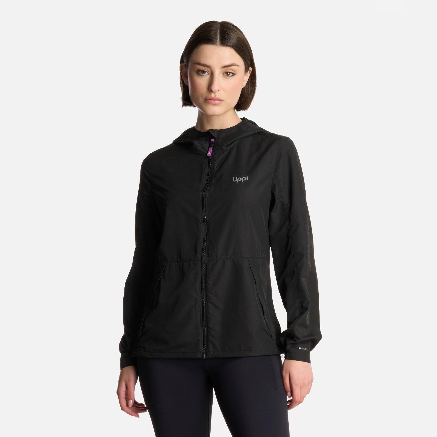 Chaqueta Mujer Nightfall WindBreaker Hoody Negro Lippi-0