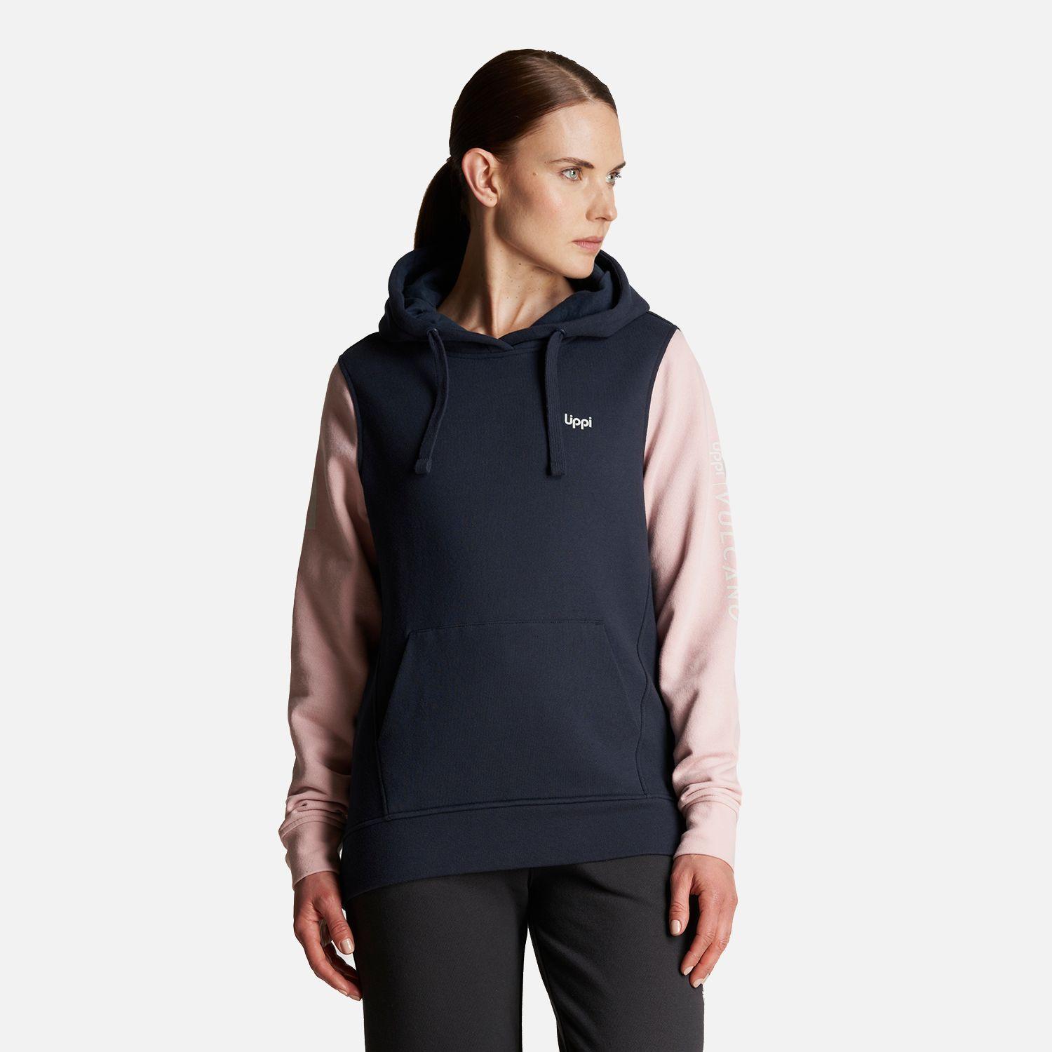 Poleron Mujer Insigne Vulcano Hoody Sweatshirt Azul Marino Lippi-1