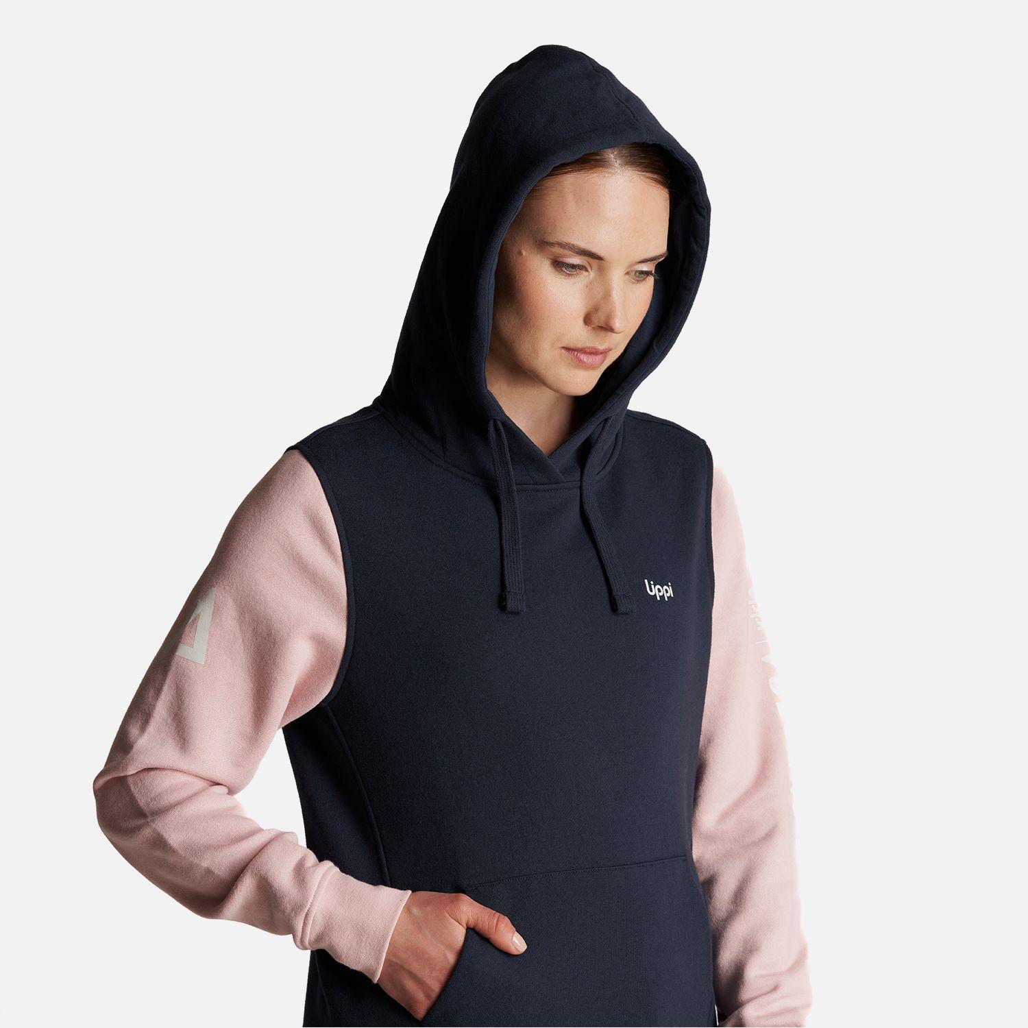 Poleron Mujer Insigne Vulcano Hoody Sweatshirt Azul Marino Lippi-5