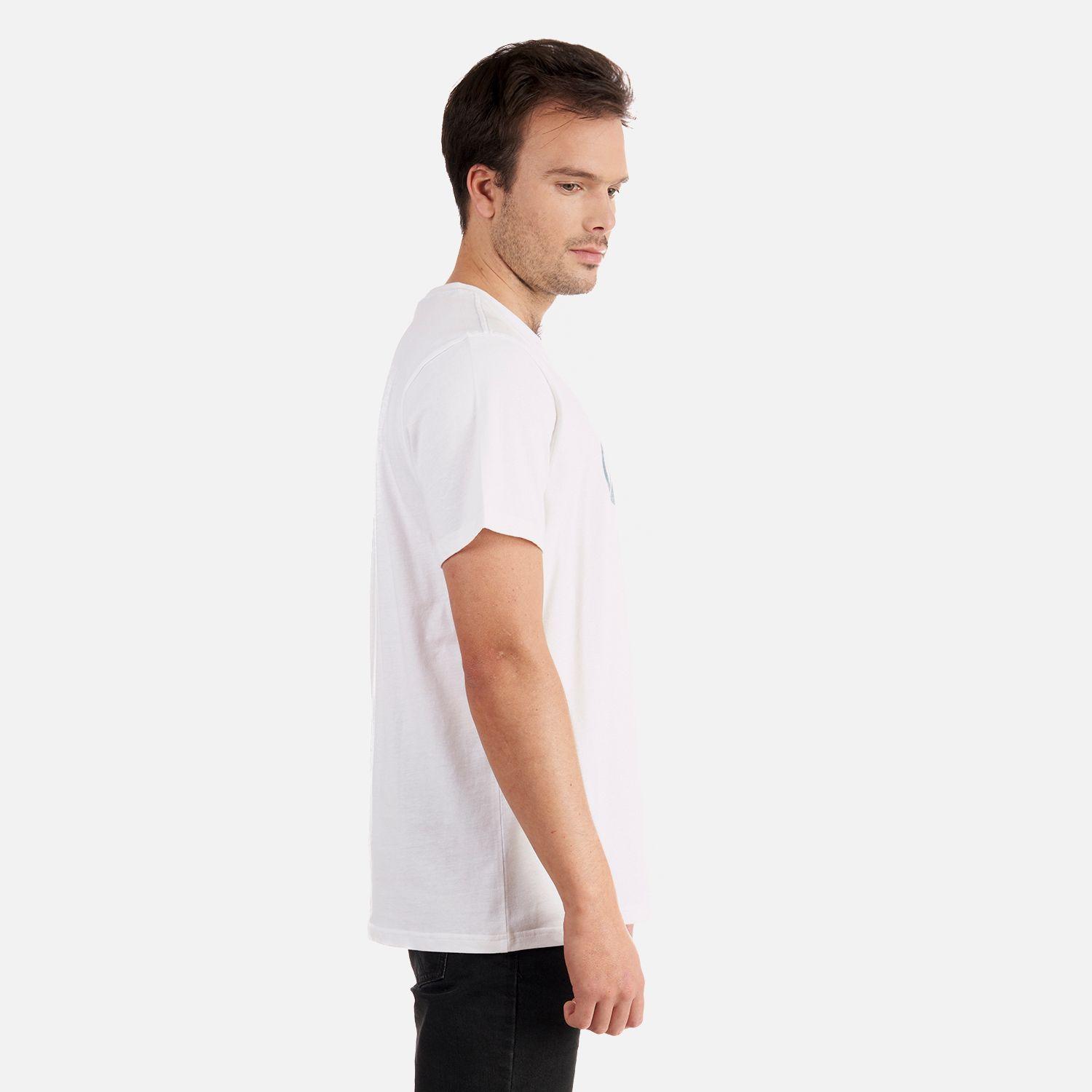 Polera Hombre Logo Lippi T-Shirt Blanco azul Lippi-3