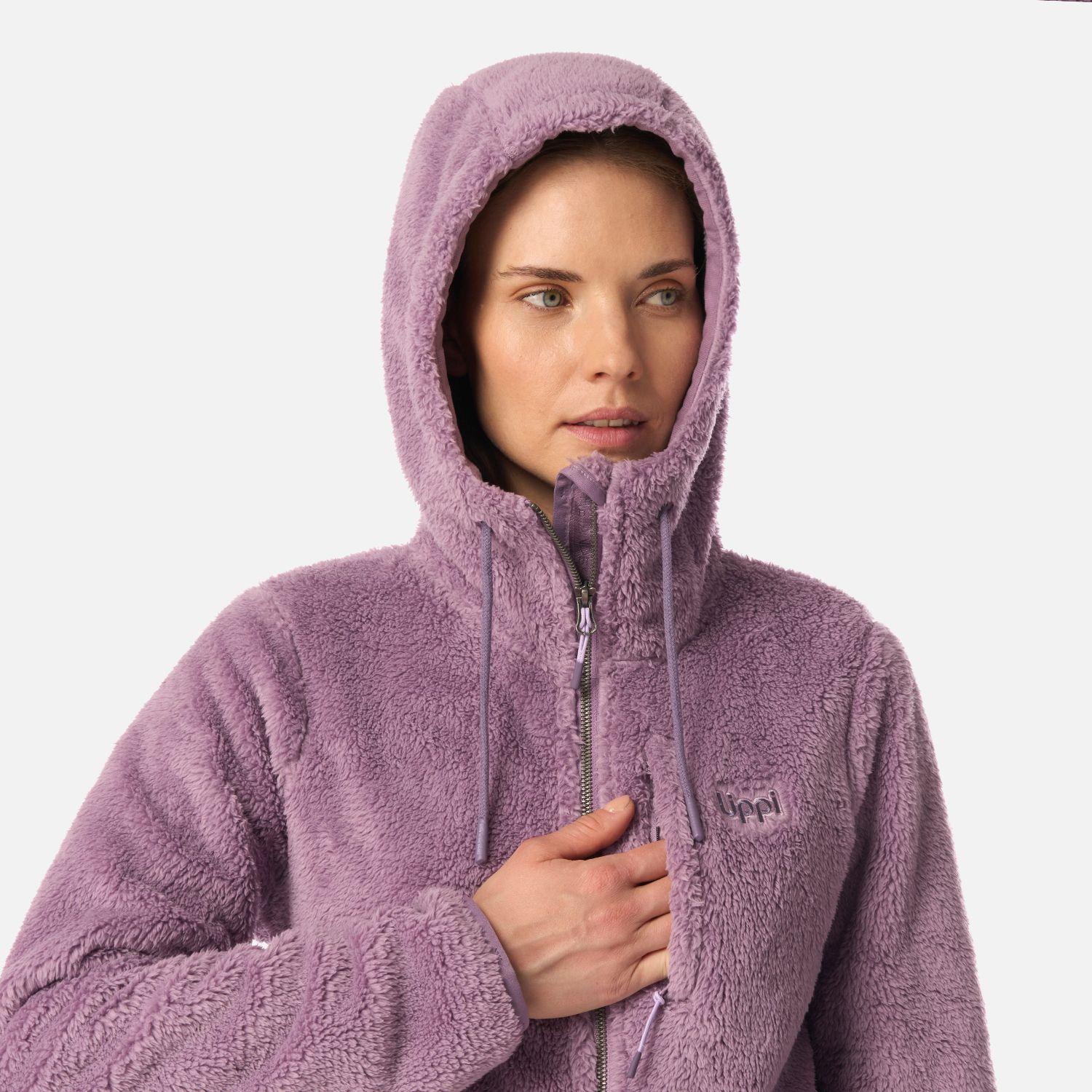 Polar Mujer Bear Shaggy-Pro Hoody Jacket Purpura Claro Lippi-3