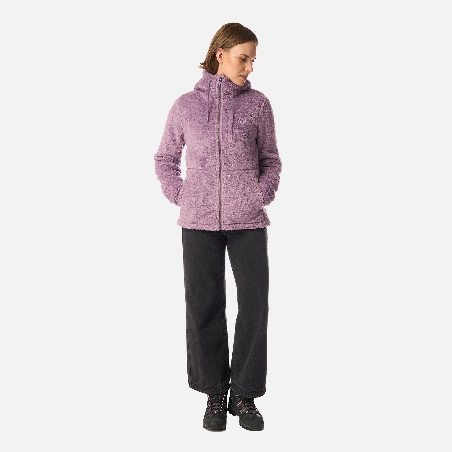 Polar Mujer Bear Shaggy-Pro Hoody Jacket Purpura Claro Lippi-5