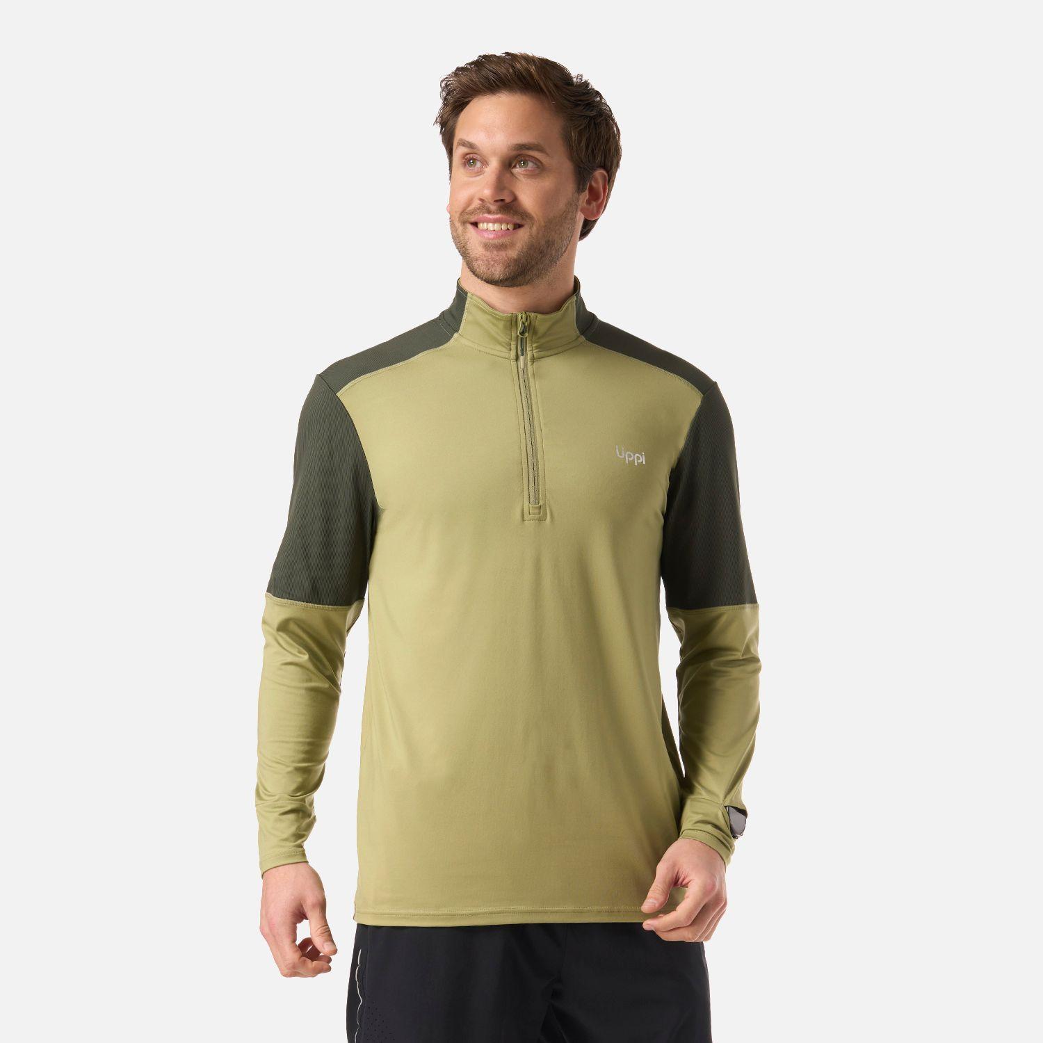 Polerón Hombre Puerto Trucco 1/4 Zip Verde Oliva Lippi V26-0