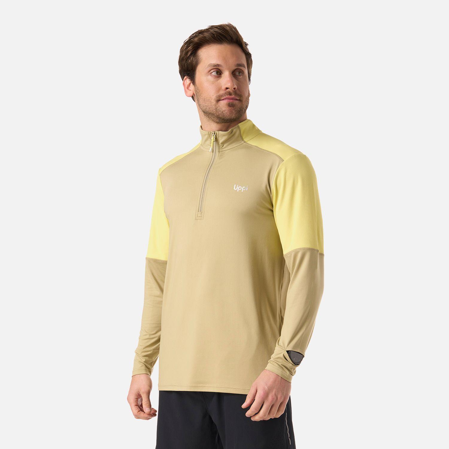 Polerón Hombre Puerto Trucco 1/4 Zip Verde Oliva Lippi V26-1