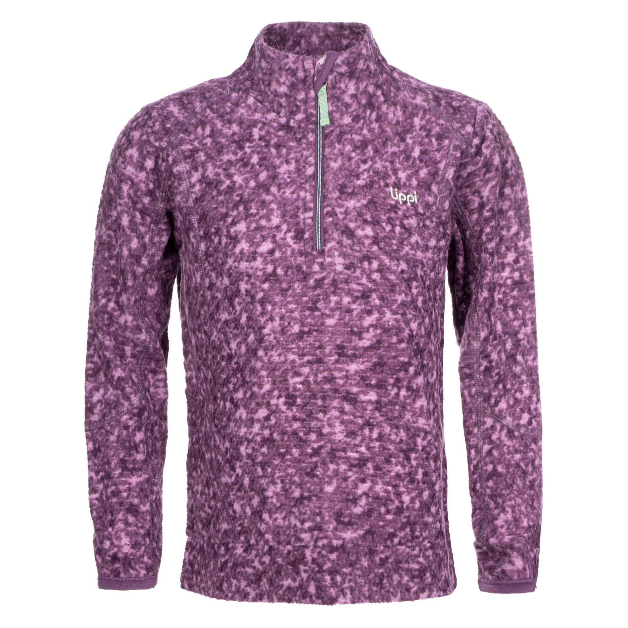 Poleron Niña Saltamontes Nano-F 1/4 Zip Print Frambuesa Lippi V20-0