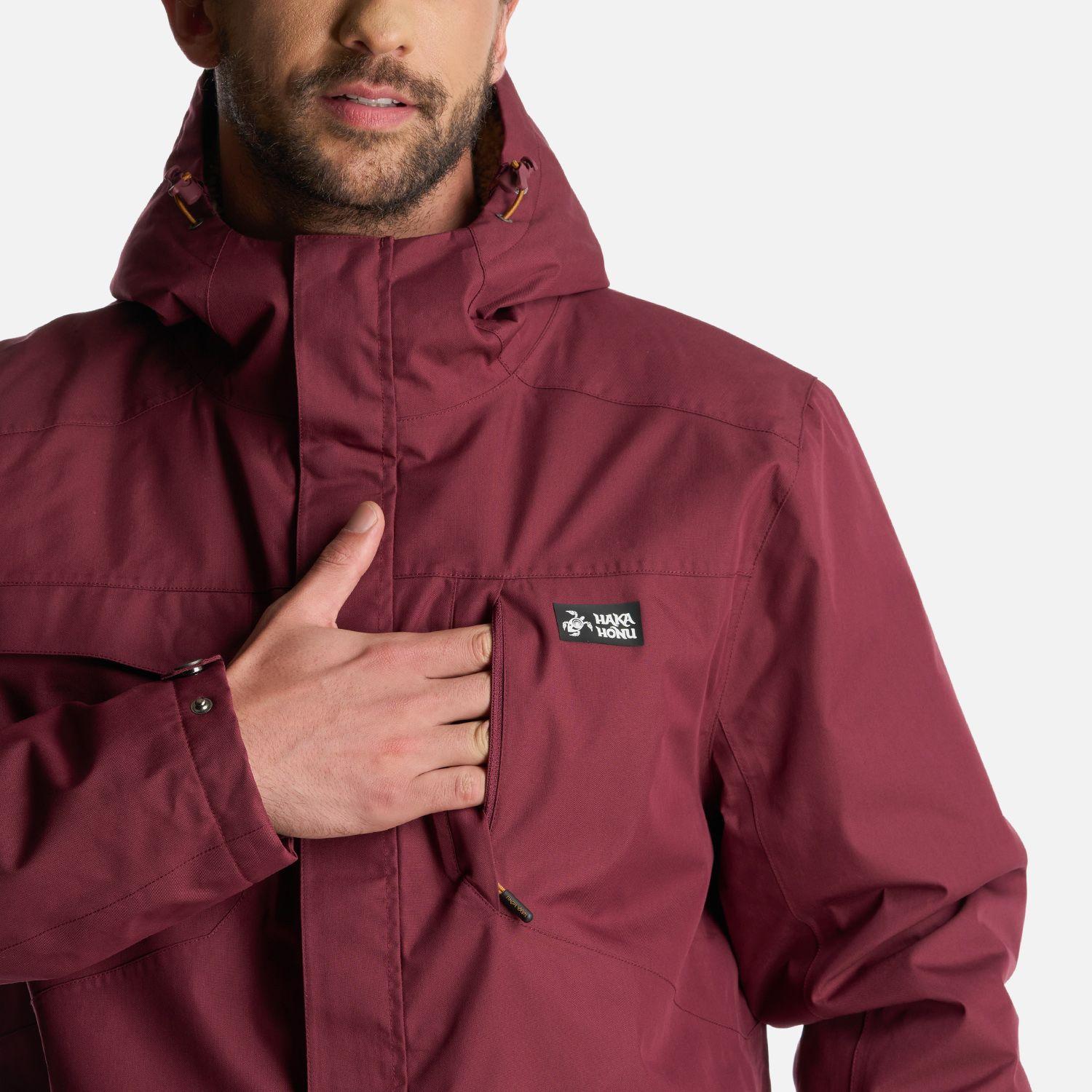 Chaqueta Hombre Yak Burdeo Haka Honu I24-5