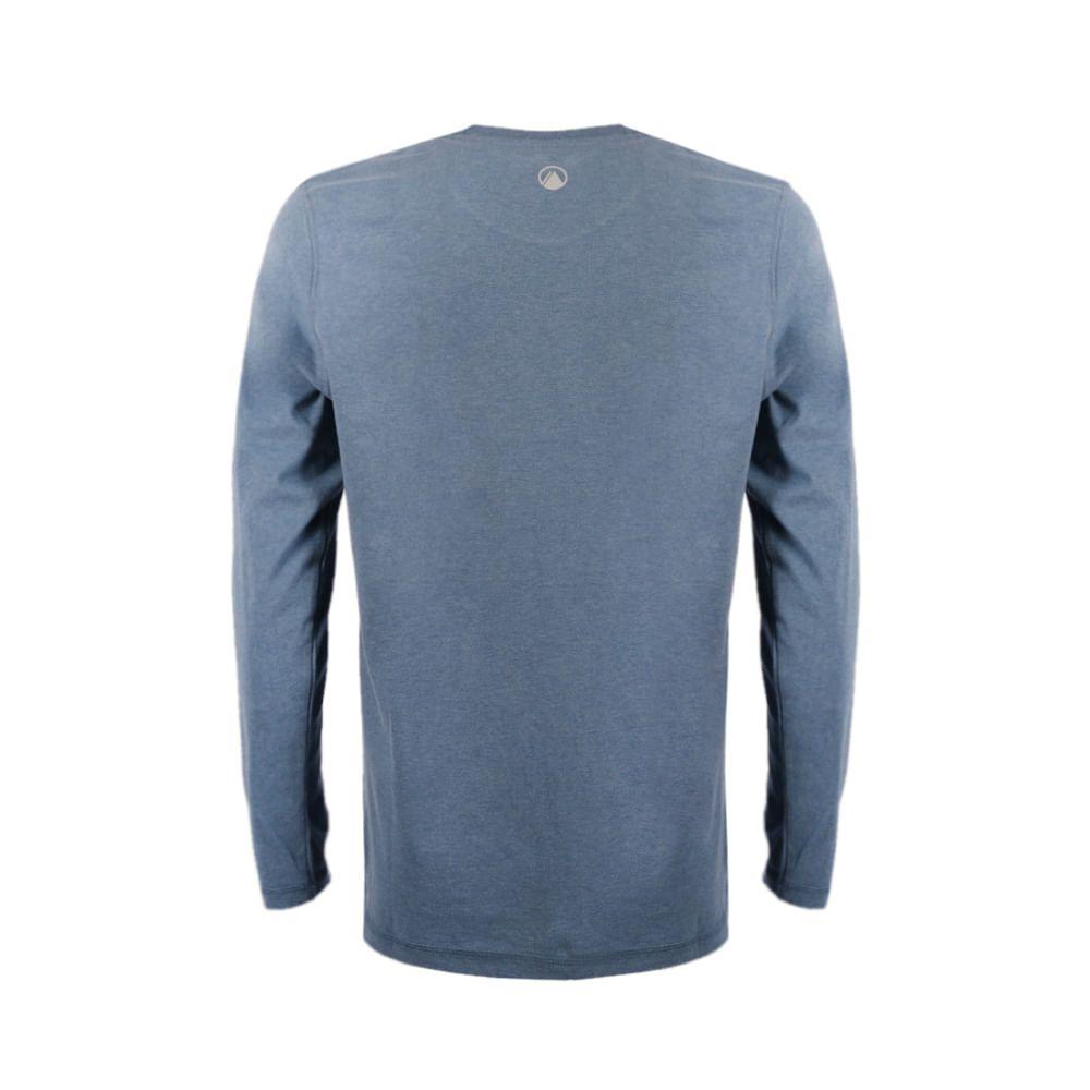 Polera Hombre Insigne Cotton Long Sleeve T-Shirt Azul Piedra Lippi-1