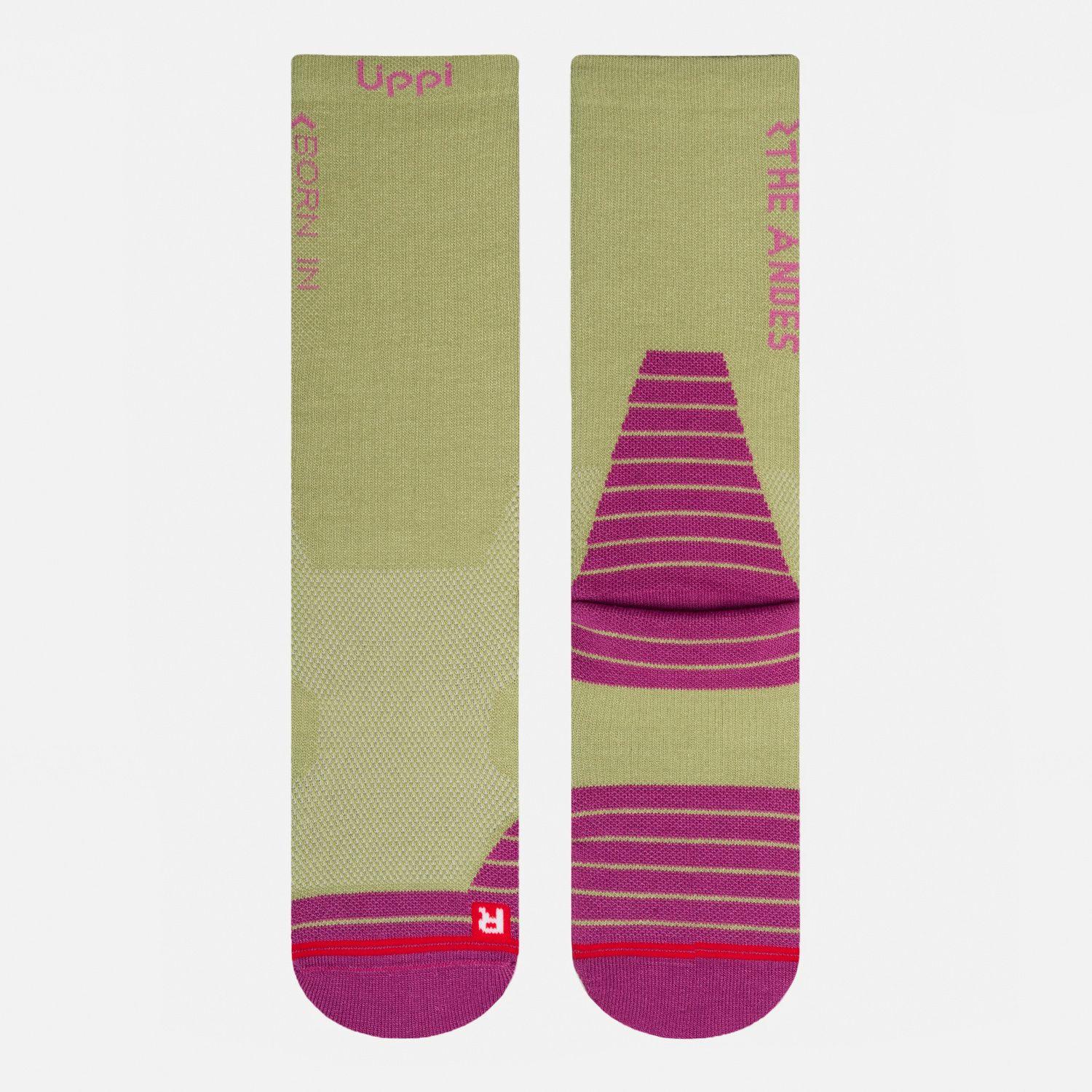 Calcetines Mujer Duo Trekking Light Pack Frambuesa Verde Lippi V26-2