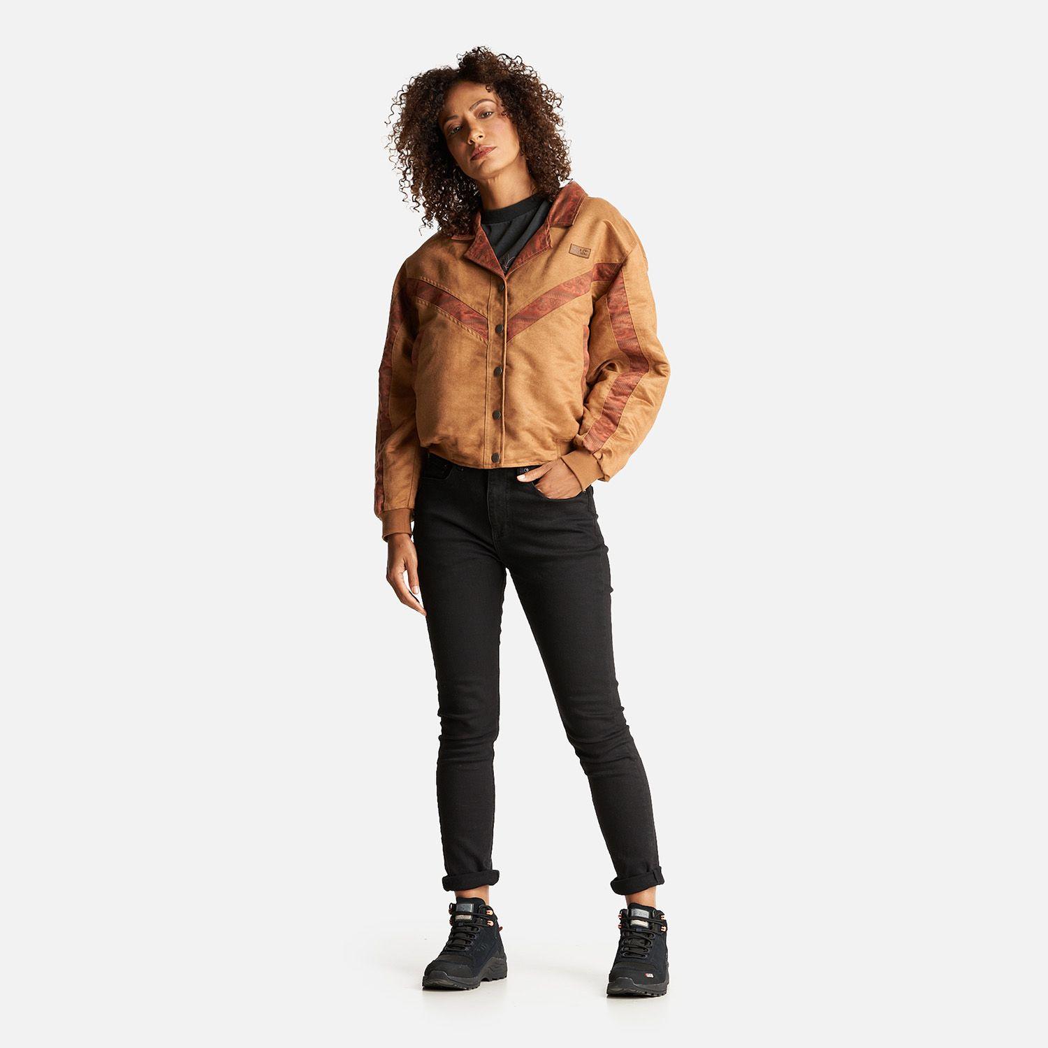 Chaqueta Mujer Viejuja Café Claro Haka Honu-7