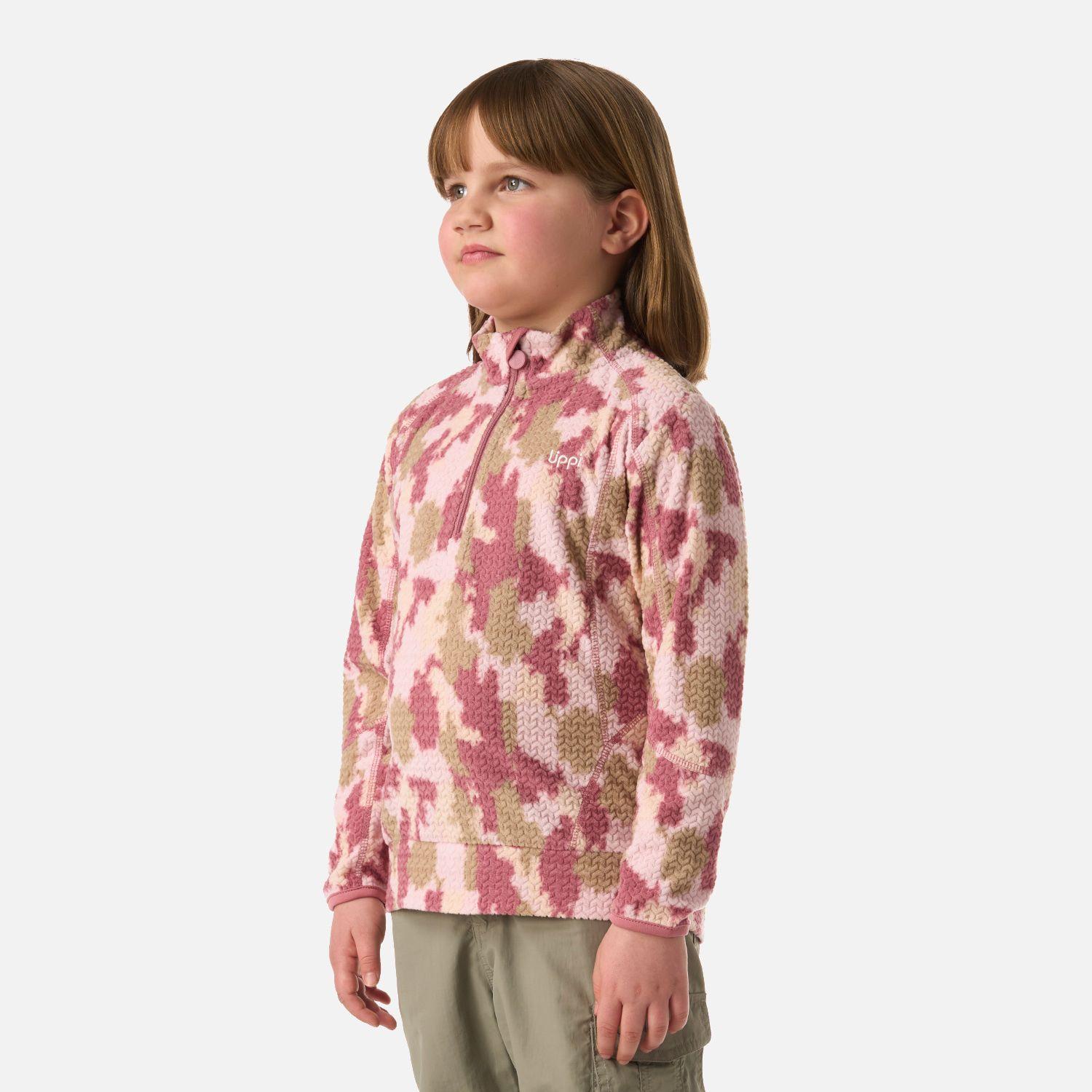 Polerón Niña Saltamontes Nano-F 1/4 Zip Print Damasco Lippi V26-1