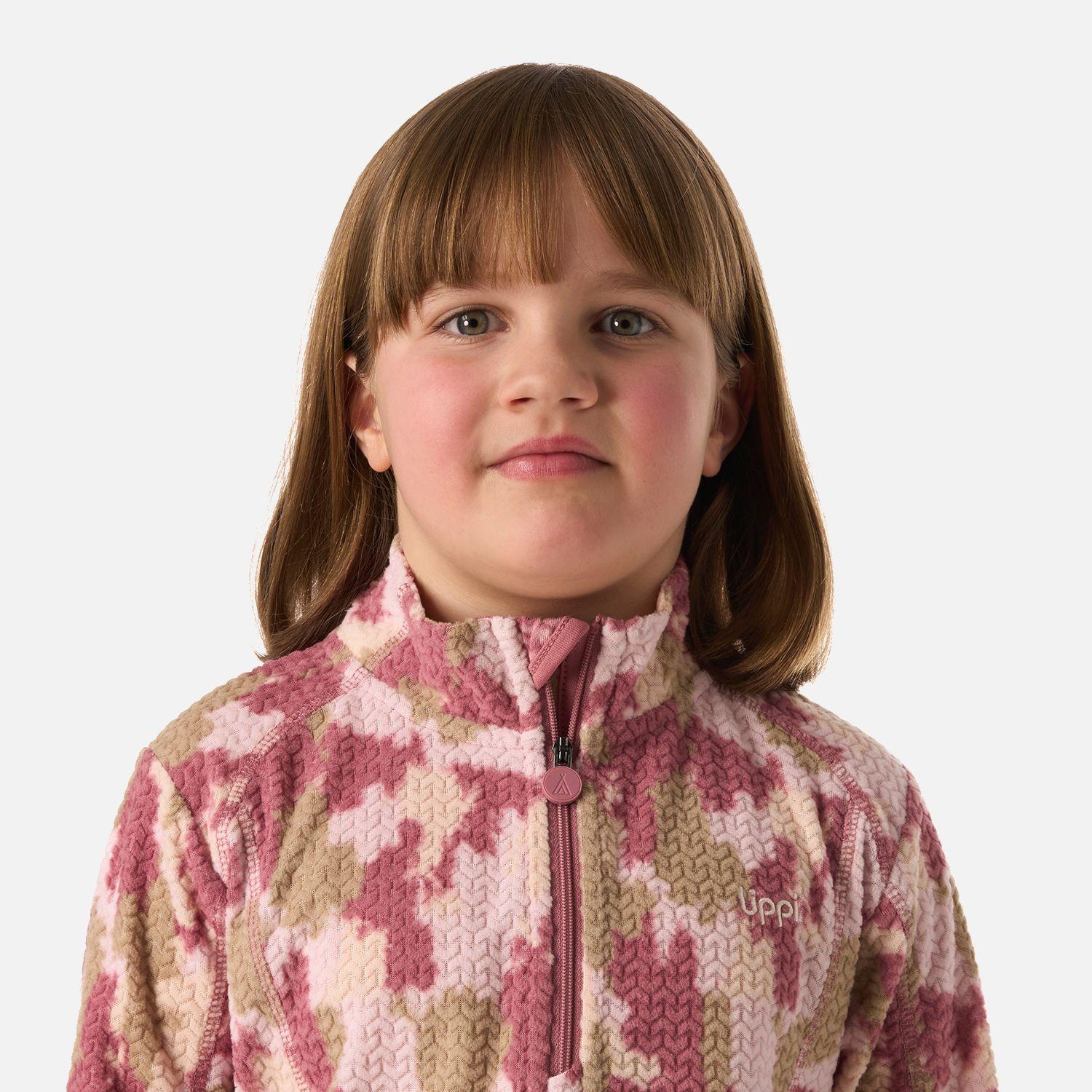 Polerón Niña Saltamontes Nano-F 1/4 Zip Print Damasco Lippi V26-3