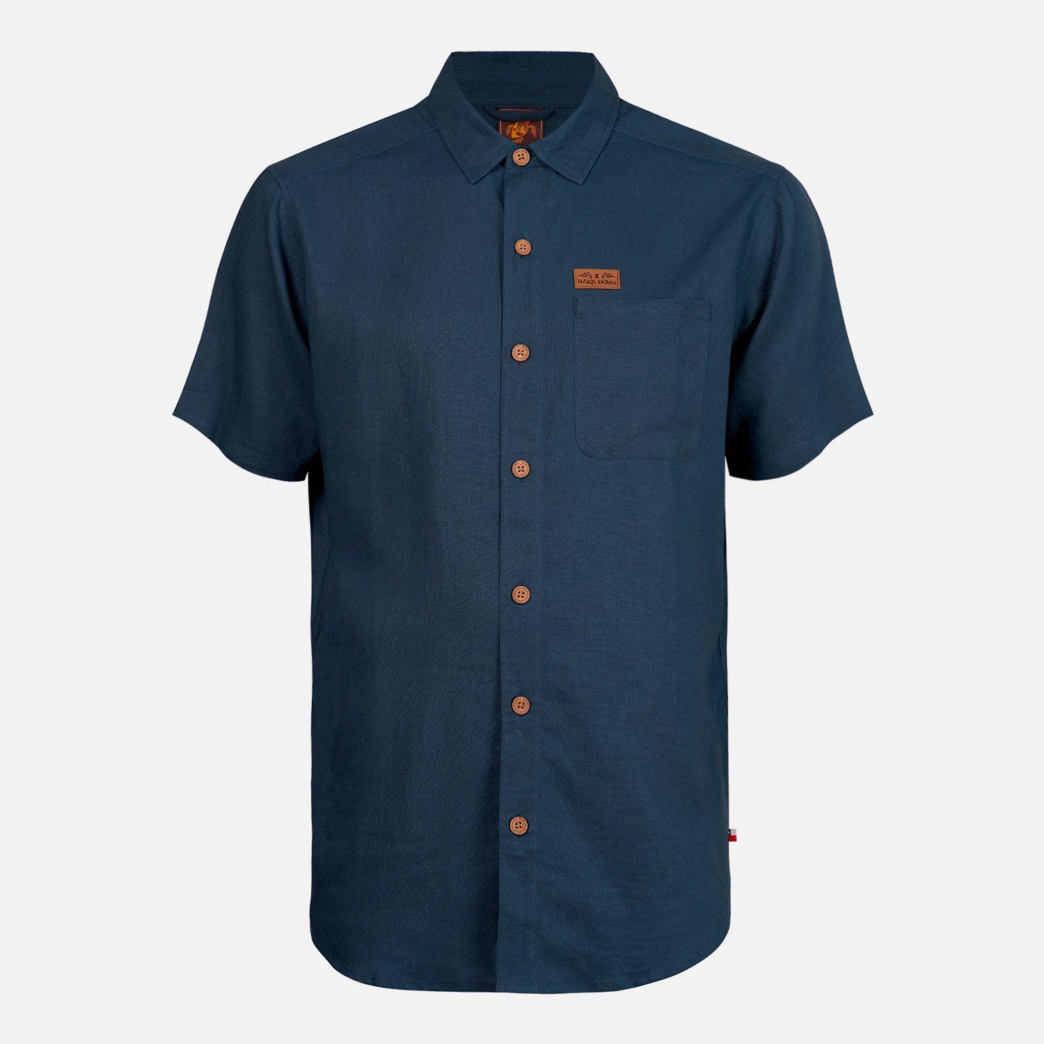 Camisa Hombre Linaje Azul Noche Haka Honu-0