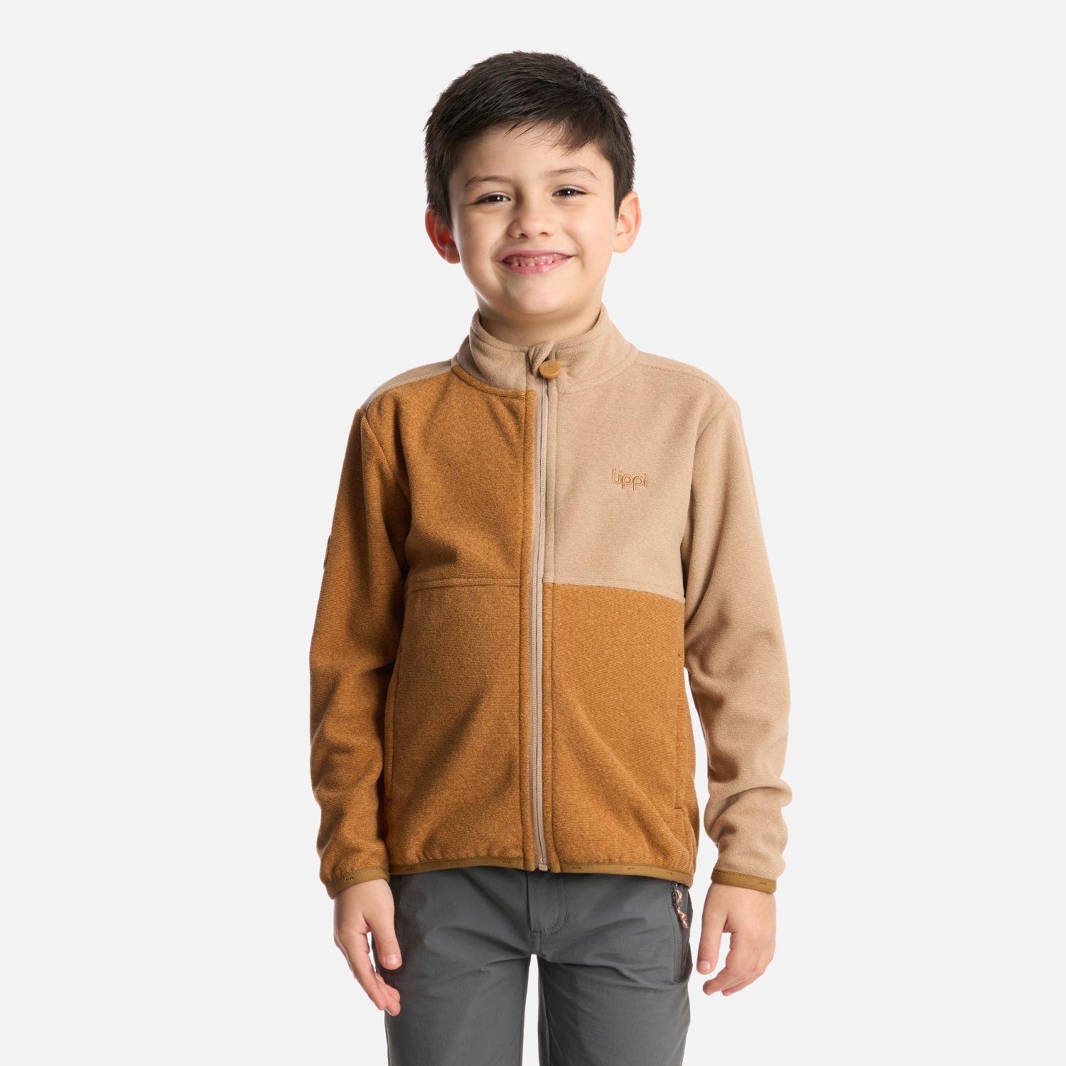 Polerón Niño Stripes Nano-F Full Zip Camel Lippi-0