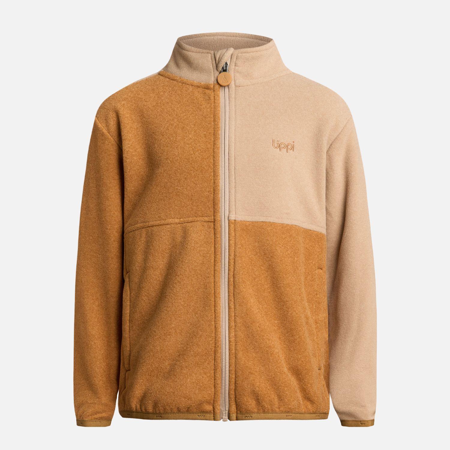 Polerón Niño Stripes Nano-F Full Zip Camel Lippi-5