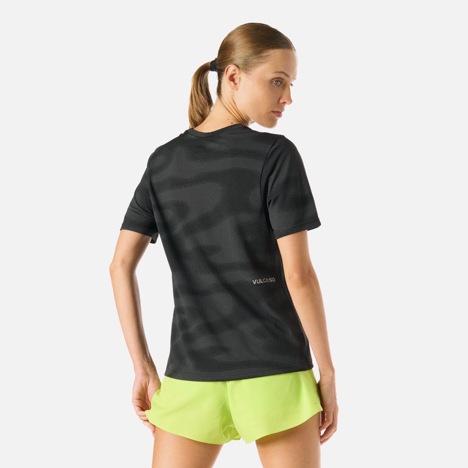 Polera manga corta running sin costuras mujer Built To Move-3