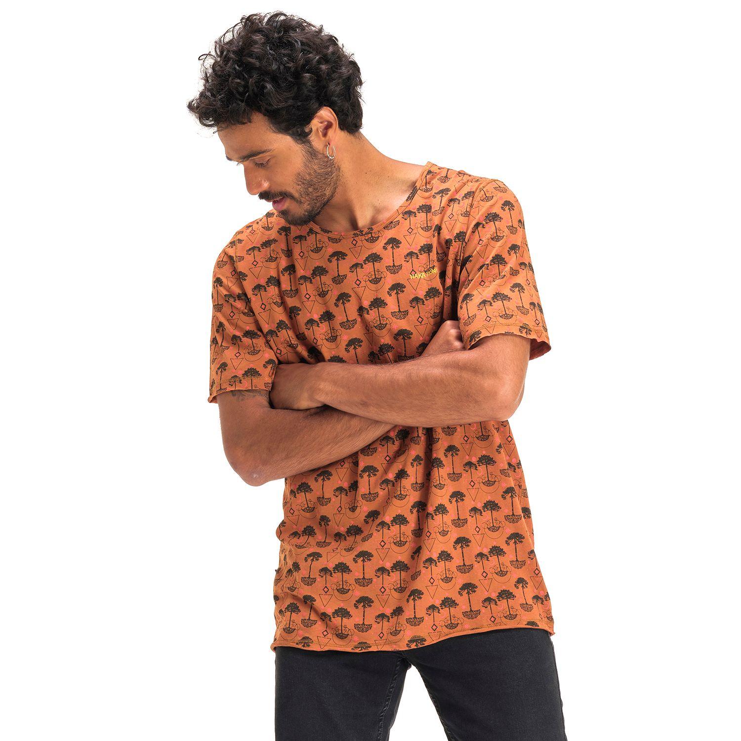 Polera Hombre Araucariamelo Terracota Haka Honu-1