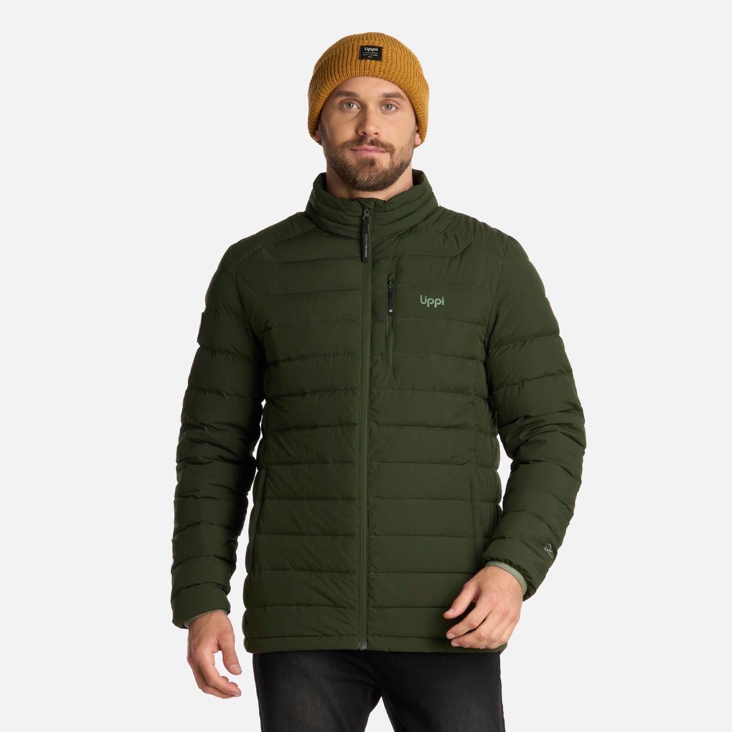 Chaqueta Hombre Aero Down Jacket Verde Militar Lippi-0
