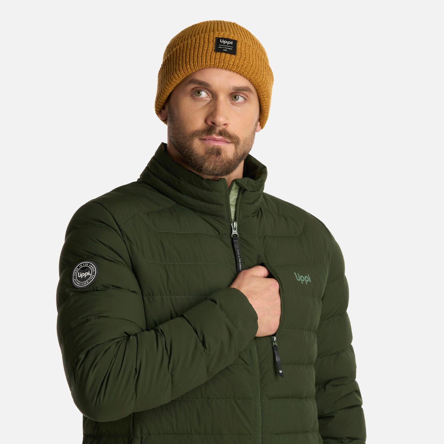 Chaqueta Hombre Aero Down Jacket Verde Militar Lippi-3