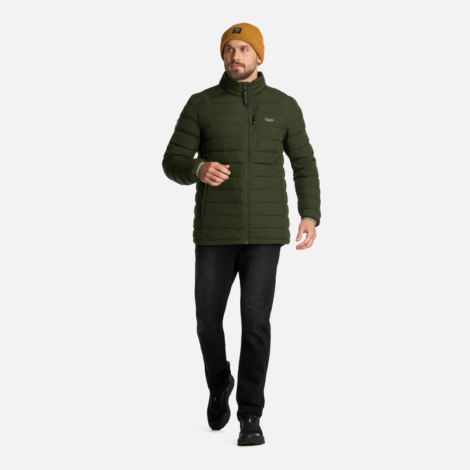 Chaqueta Hombre Aero Down Jacket Verde Militar Lippi-6