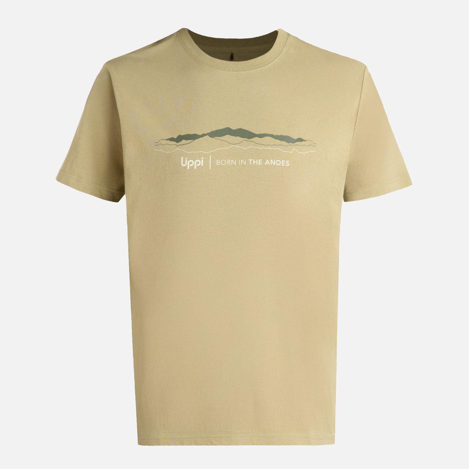 Polera Hombre Logo Lippi Front Print T-Shirt Verde Oliva Lippi V26-5