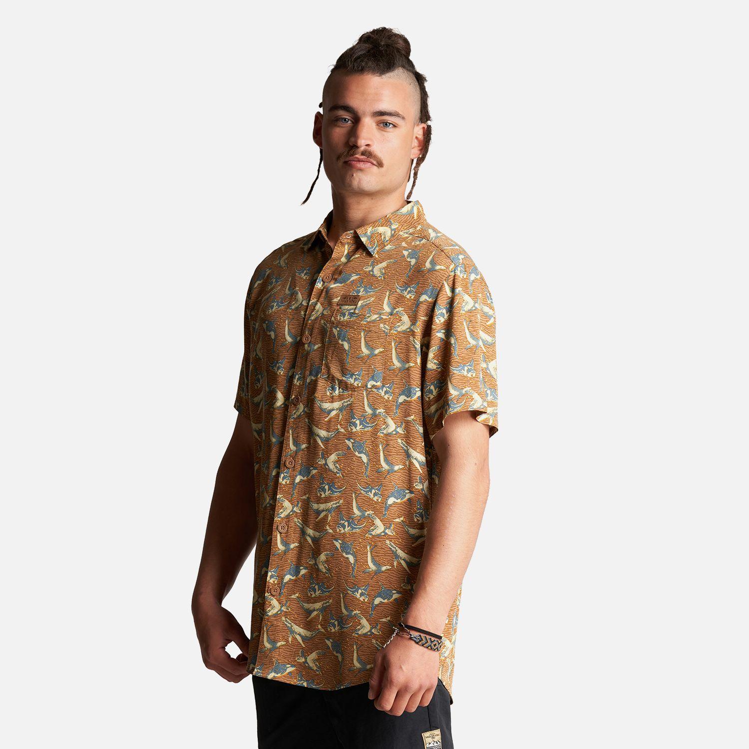 Camisa Hombre Anameizon Full Print Canela Haka Honu-2