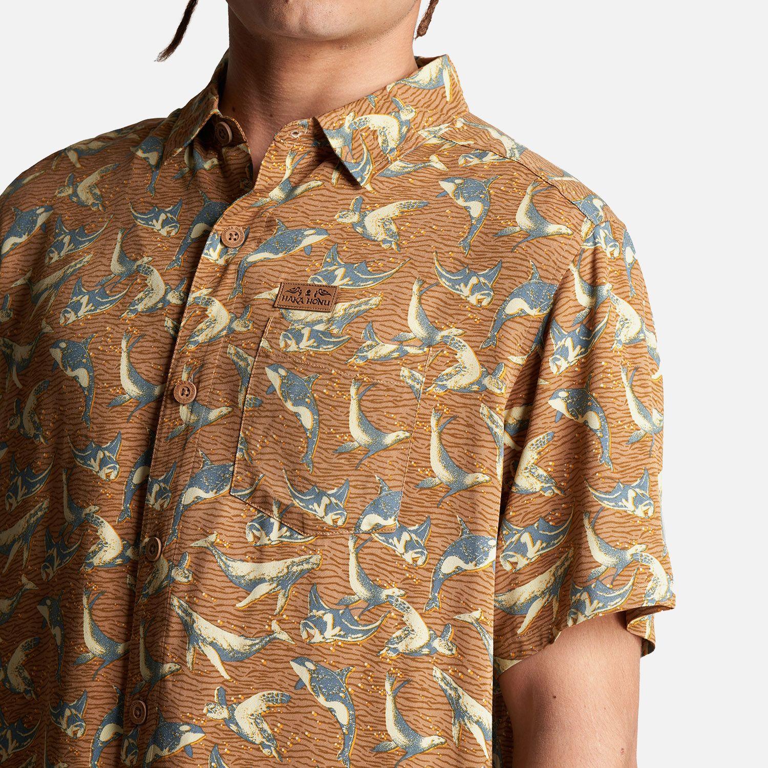 Camisa Hombre Anameizon Full Print Canela Haka Honu-4