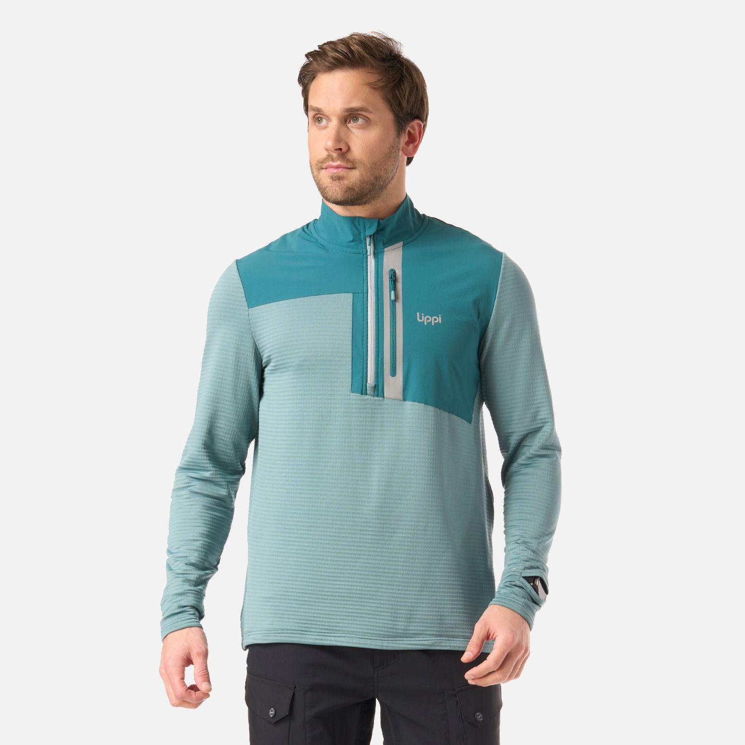 Polerón Hombre Karova Nano-F 1/4 Zip Turquesa Lippi V26-0